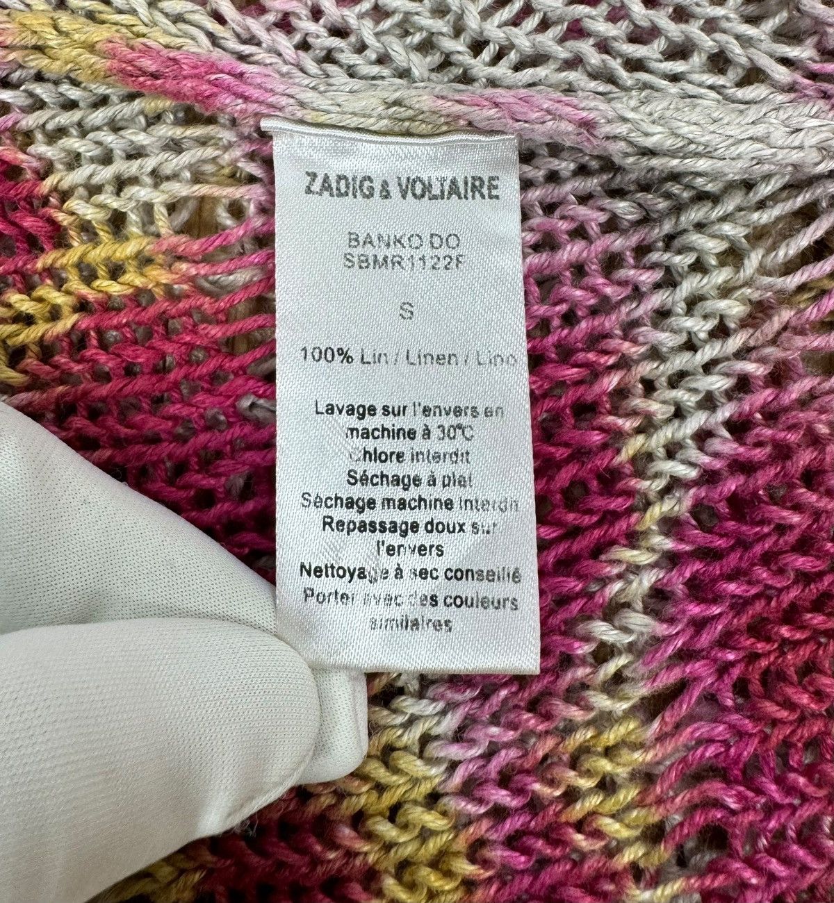 Zadig & Voltaire Zadig & Voltaire Linen Knit Mesh Jumper Multicolor size S Size S / US 4 / IT 40 - 10 Thumbnail
