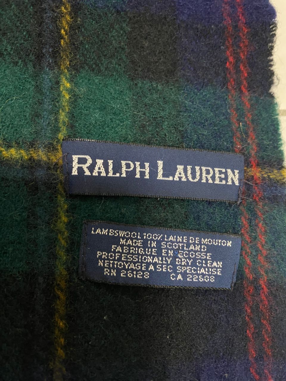 Ralph Lauren Ralph Lauren Lambswool Scarf 60x11" – Made in Scotland Size ONE SIZE - 6 Thumbnail