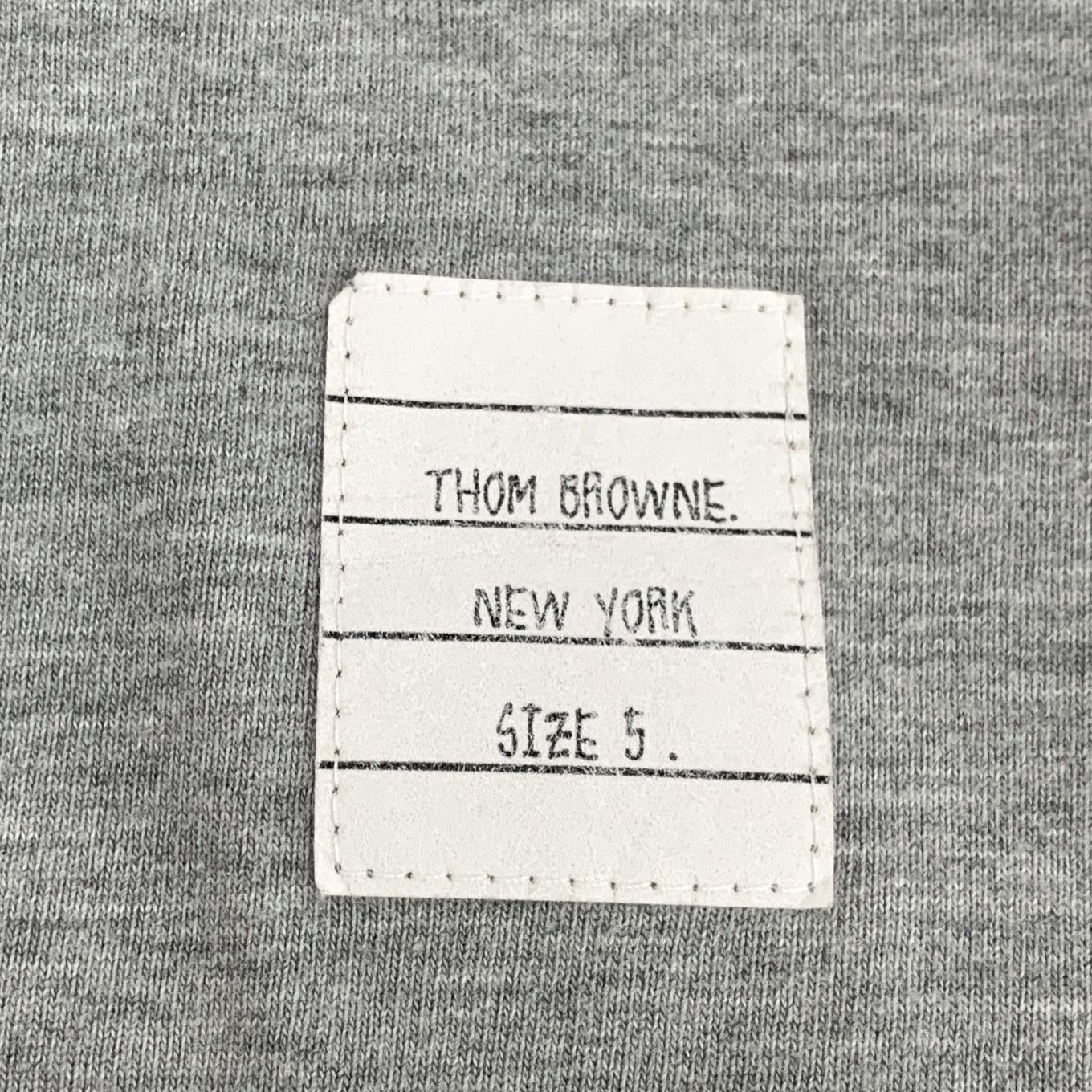 Tom Ford Thom Browne Gray White-Trimmed Crewneck T-Shirt (5) Size US XXL / EU 58 / 5 - 4 Thumbnail