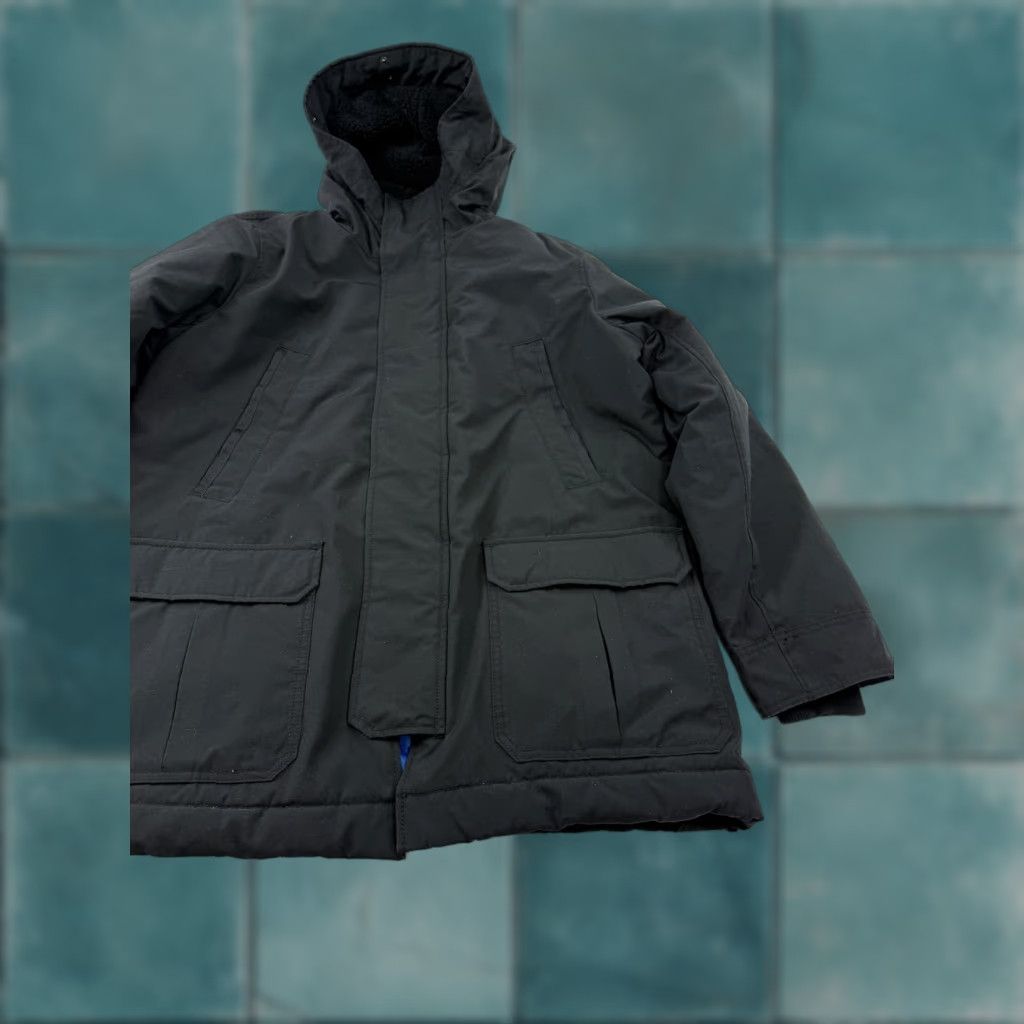 Gap Gap Parka Coat Mens Large Black Hooded Quilted Insulated Full Zip Winter Jacket Coat Size US L / EU 52-54 / 3 - 1 Thumbnail