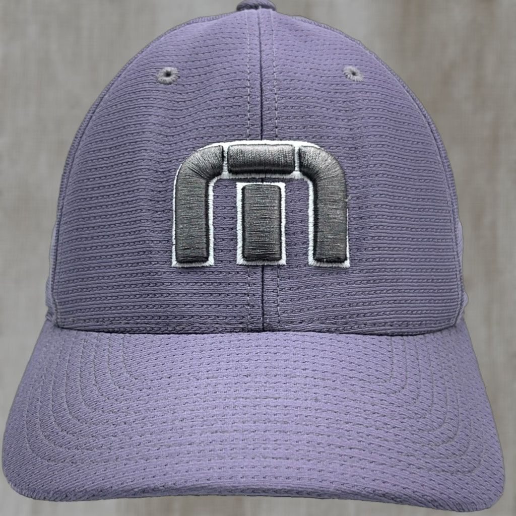 TravisMathew Travis Mathew Hat Cap Stretch Flex Fit L/XL Gray Performance Lightweight Golf Hat Mens Size ONE SIZE - 1 Thumbnail