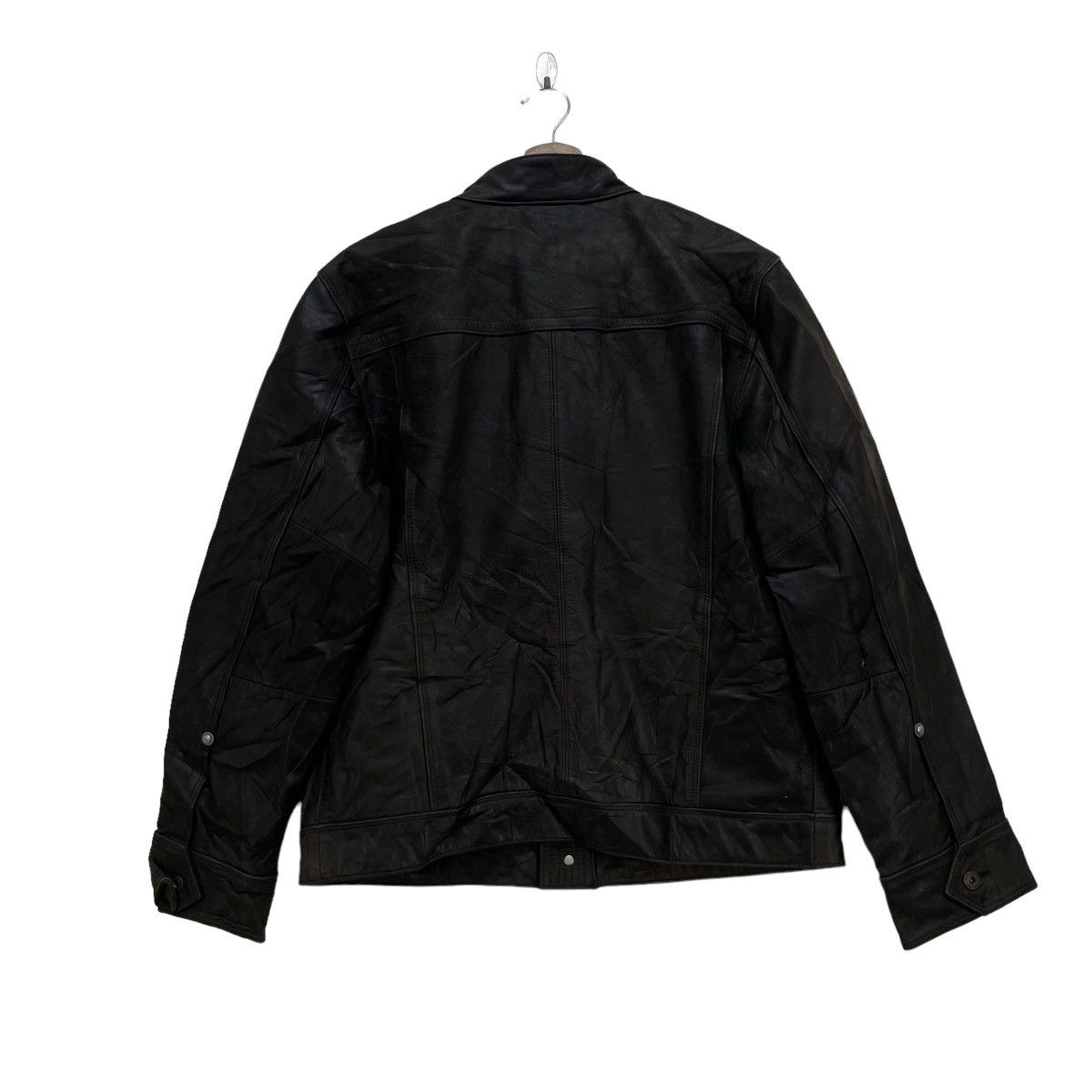 Gap × Leather 💥Gap Cow Hide Leather Jacket Size US M / EU 48-50 / 2 - 2 Thumbnail