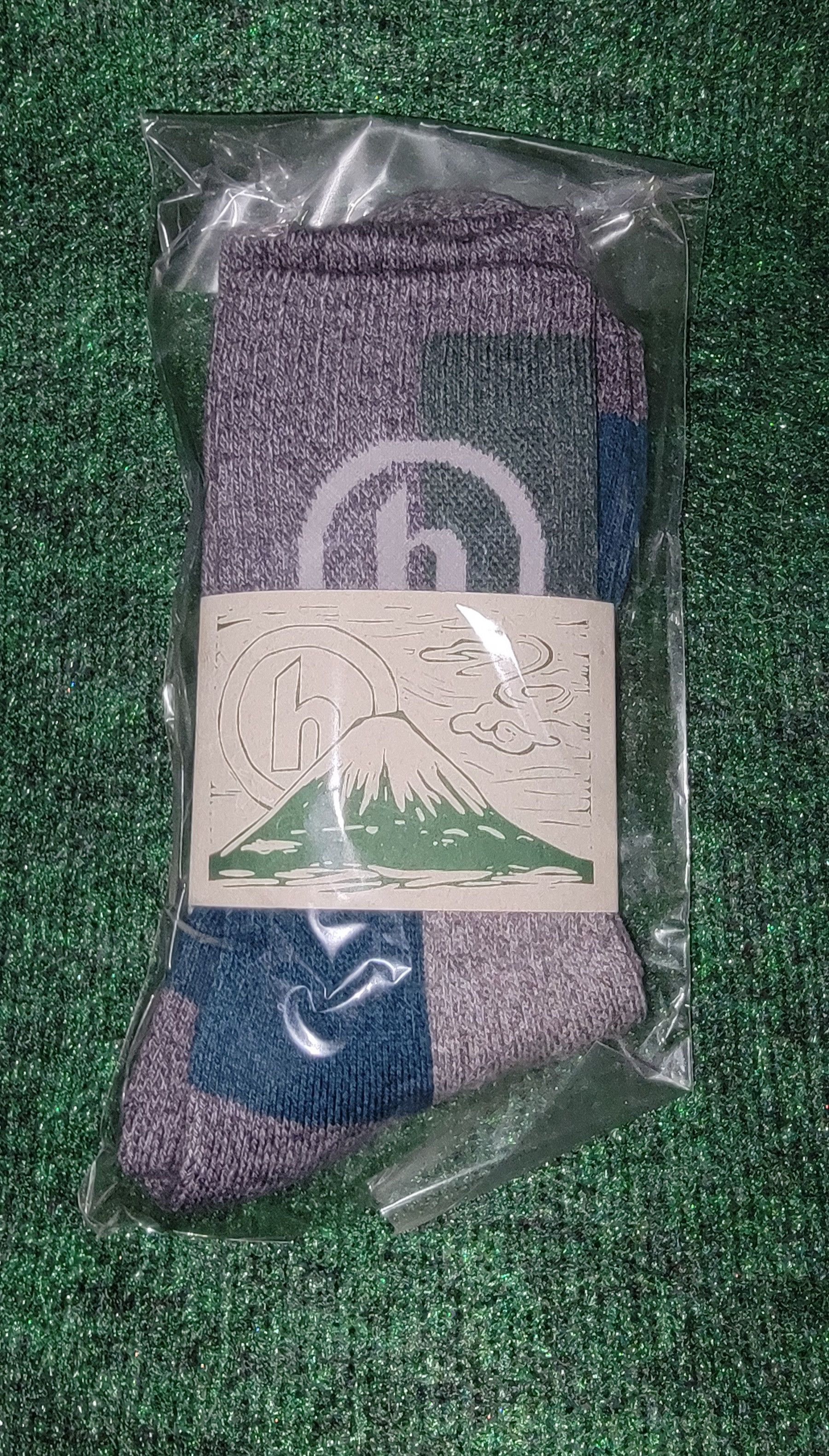 HIDDEN Hidden Patchwork Socks Made in Japan Size ONE SIZE - 1 Thumbnail