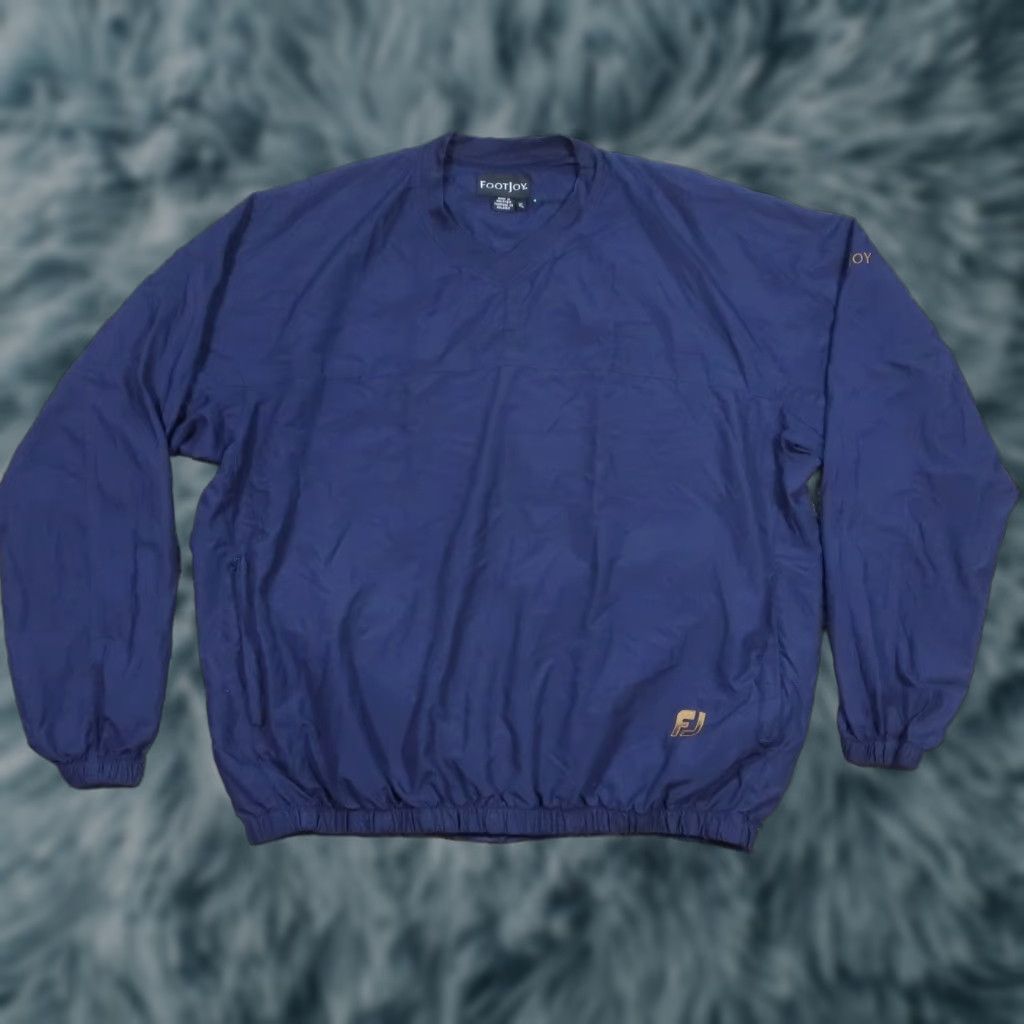 Footjoy VINTAGE? No. Footjoy FJ Windbreaker Mens XL Navy Long Sleeve Pullover Embroidered Logo Jacket? Size US XL / EU 56 / 4 - 1 Thumbnail