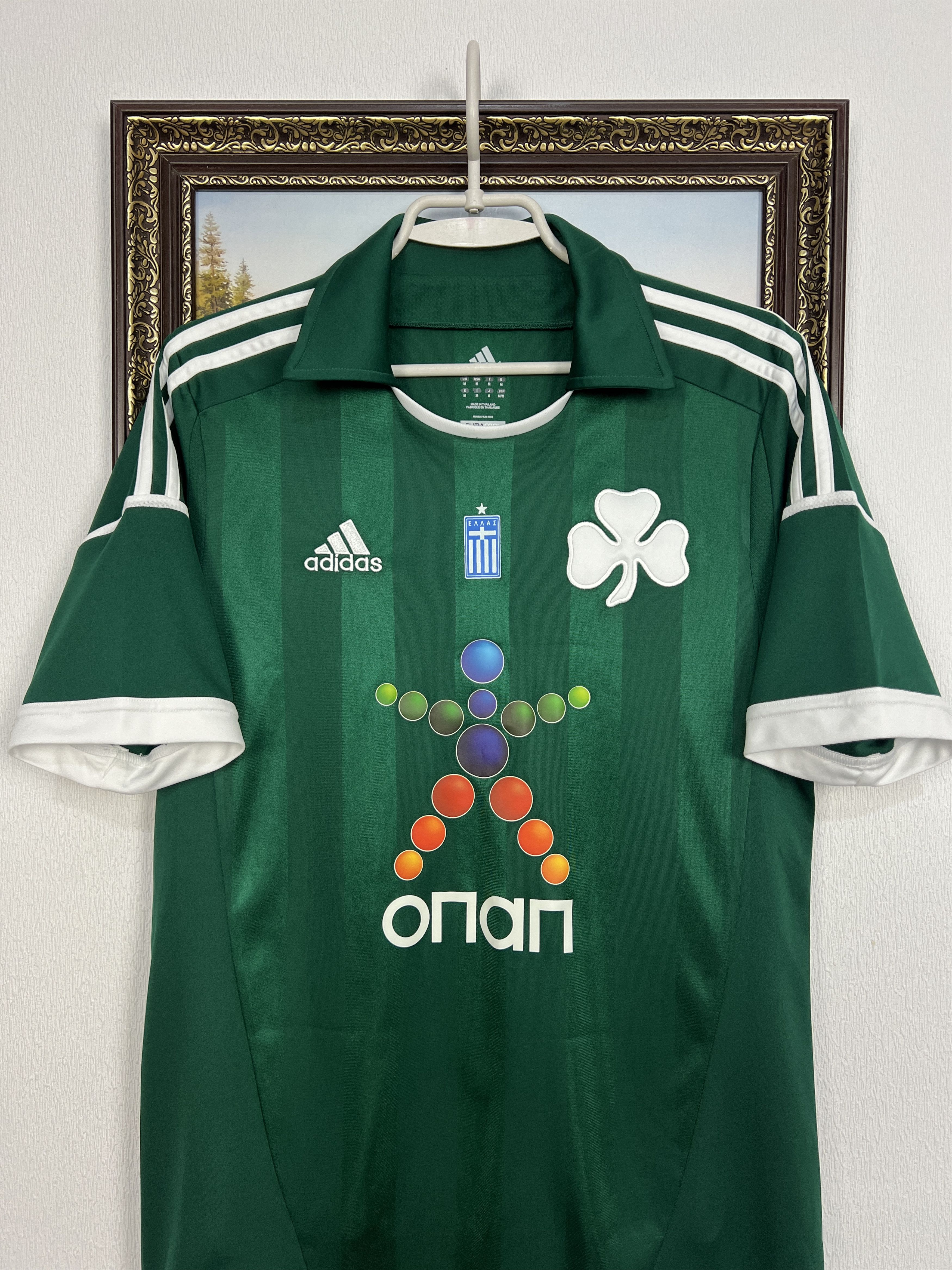 Adidas Panathinaikos Home football shirt 2011 Soccer Adidas Jersey Size US M / EU 48-50 / 2 - 2 Thumbnail