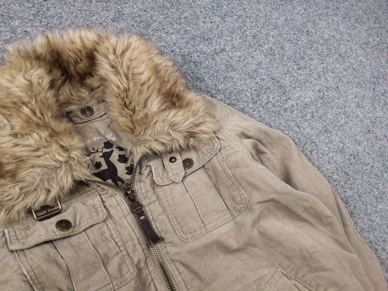 If Six Was Nine Vintage Y2K LGB if six was nine style Cargo pocke Fur Jacket Size M / US 6-8 / IT 42-44 - 6 Thumbnail