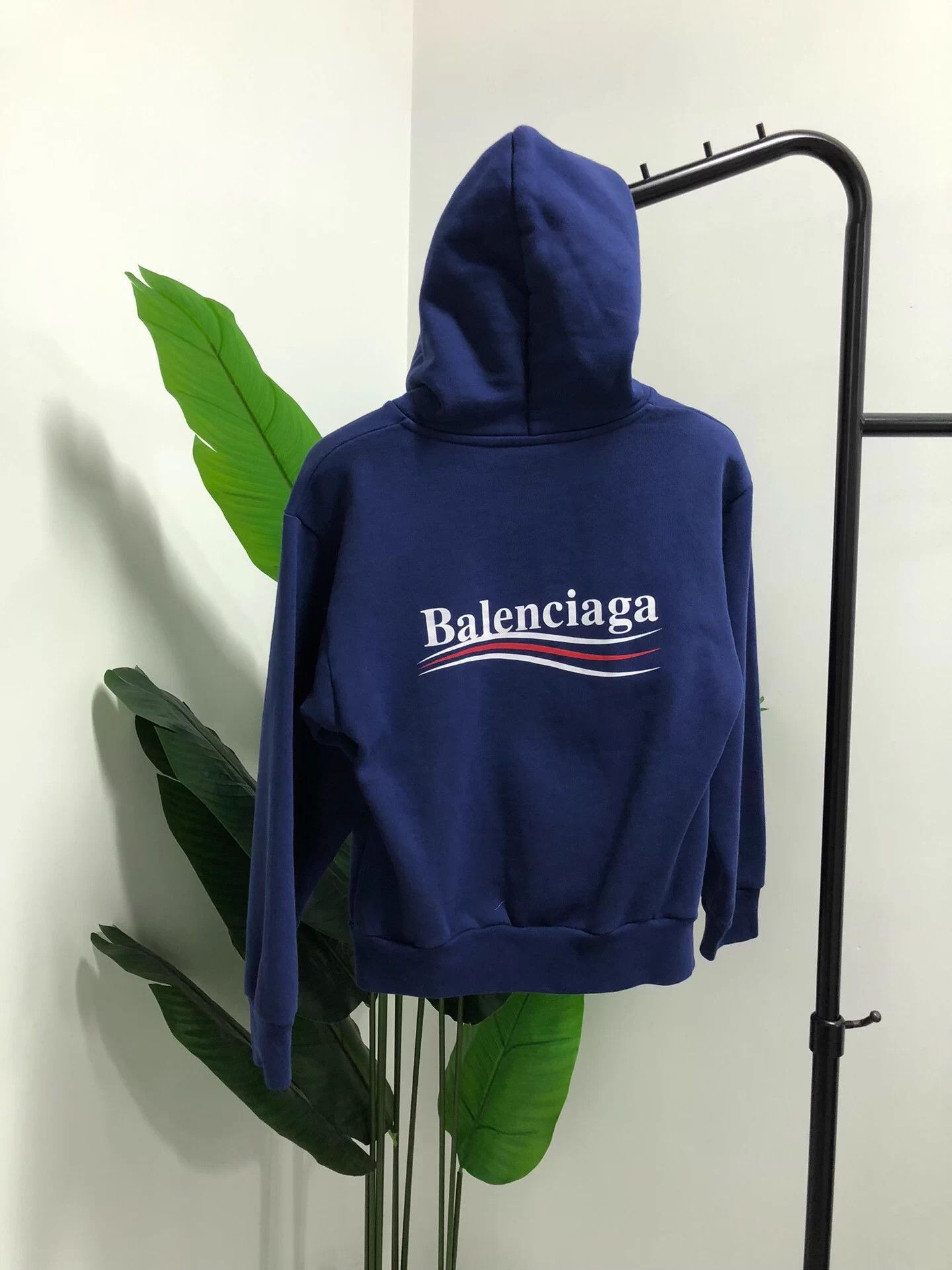 Balenciaga Balenciaga oversized cotton hoodie women's blue size 8 99 Size M / US 6-8 / IT 42-44 - 2 Thumbnail