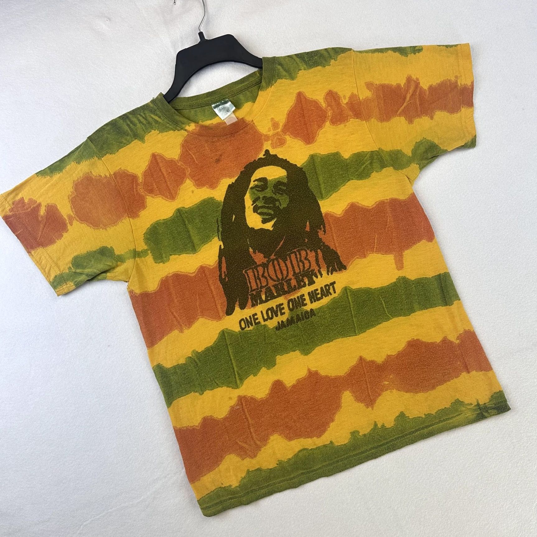 Vintage Bob Marley Shirt Mens Medium Tie Dye Reggae Jamaica Rasta One Love Graphic Tee Size US M / EU 48-50 / 2 - 2 Thumbnail
