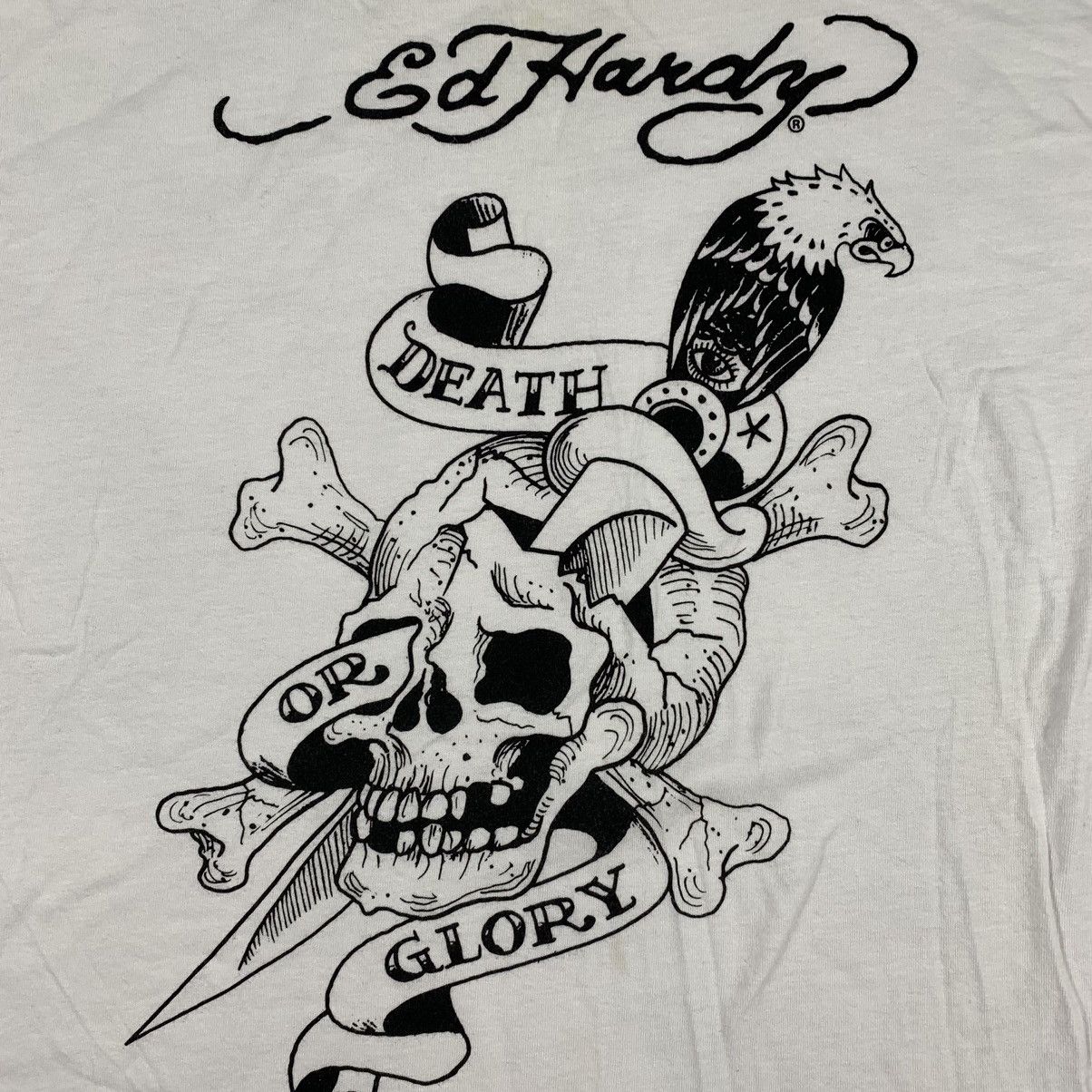 Christian Audigier × Ed Hardy × Vintage Ed hardy T Shirt Tee y2k drip tattoo print Size US XL / EU 56 / 4 - 3 Thumbnail