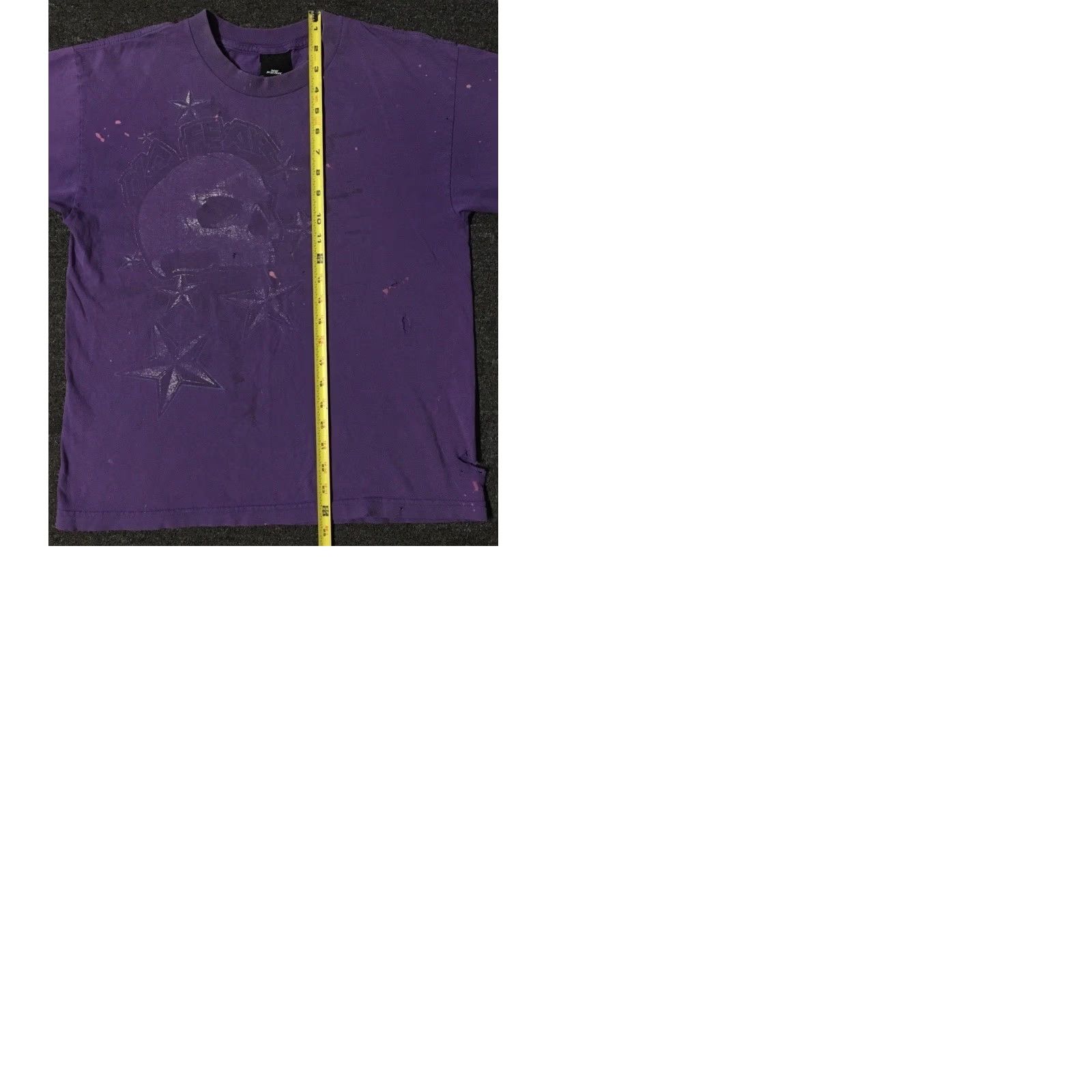 Quiksilver Vtg No Fear Thrashed Faded Skull Shirt XS S Surf Skate Grunge Biker Jnco 90s Y2K Size US XS / EU 42 / 0 - 12 Thumbnail