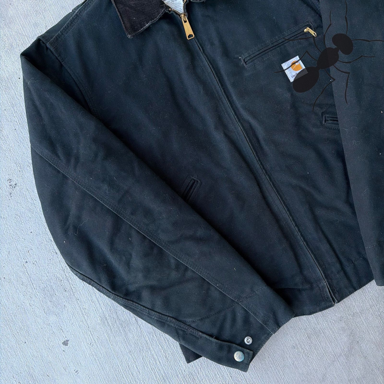 Carhartt × Vintage Carhartt J01 black Detroit work wear jacket Size US S / EU 44-46 / 1 - 2 Thumbnail
