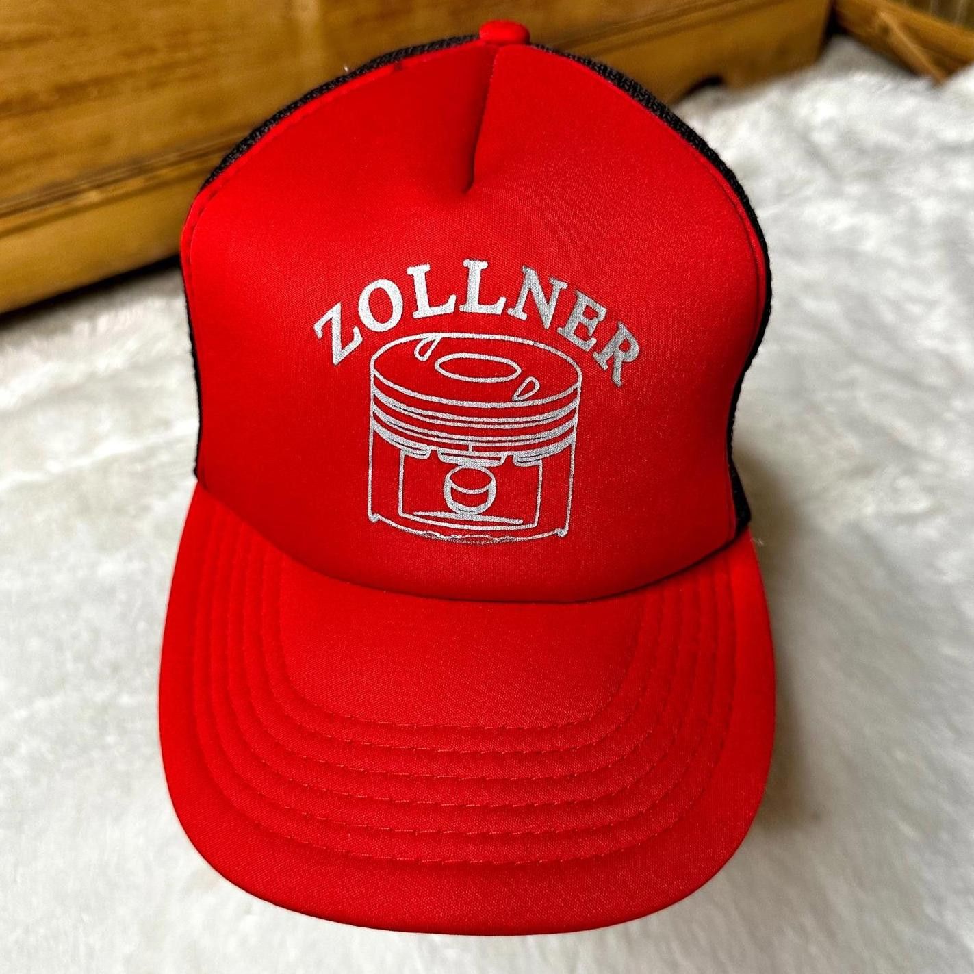 Vintage Vintage Sportco Zollner Red Mesh Trucker Hat Snapback Unisex Size ONE SIZE - 3 Thumbnail