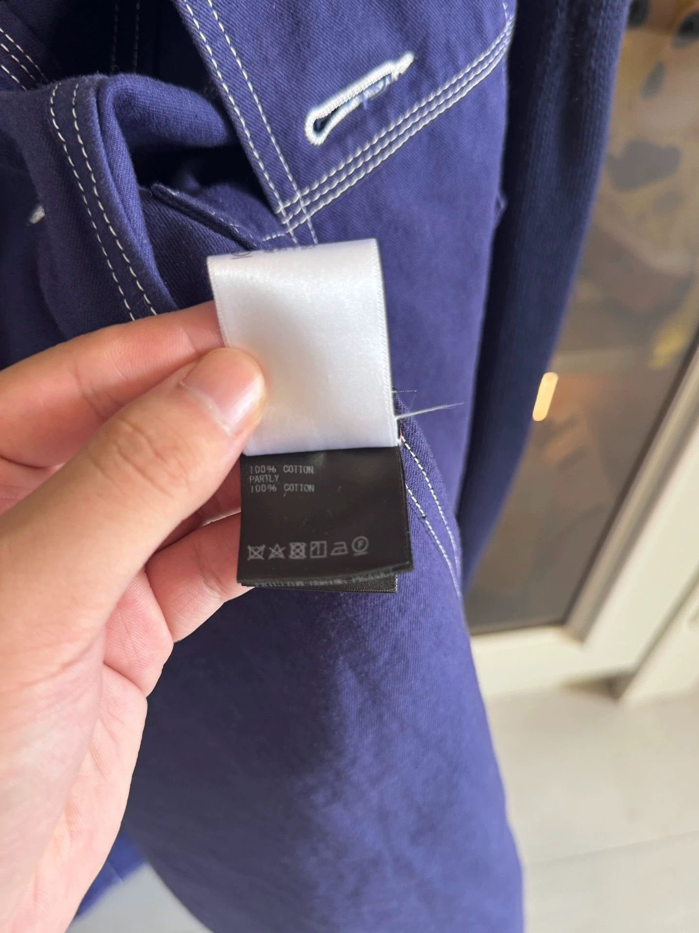 Undercover Undercover 21ss knitted damaged denim patchwork trench coat, Size US XXL / EU 58 / 5 - 6 Thumbnail