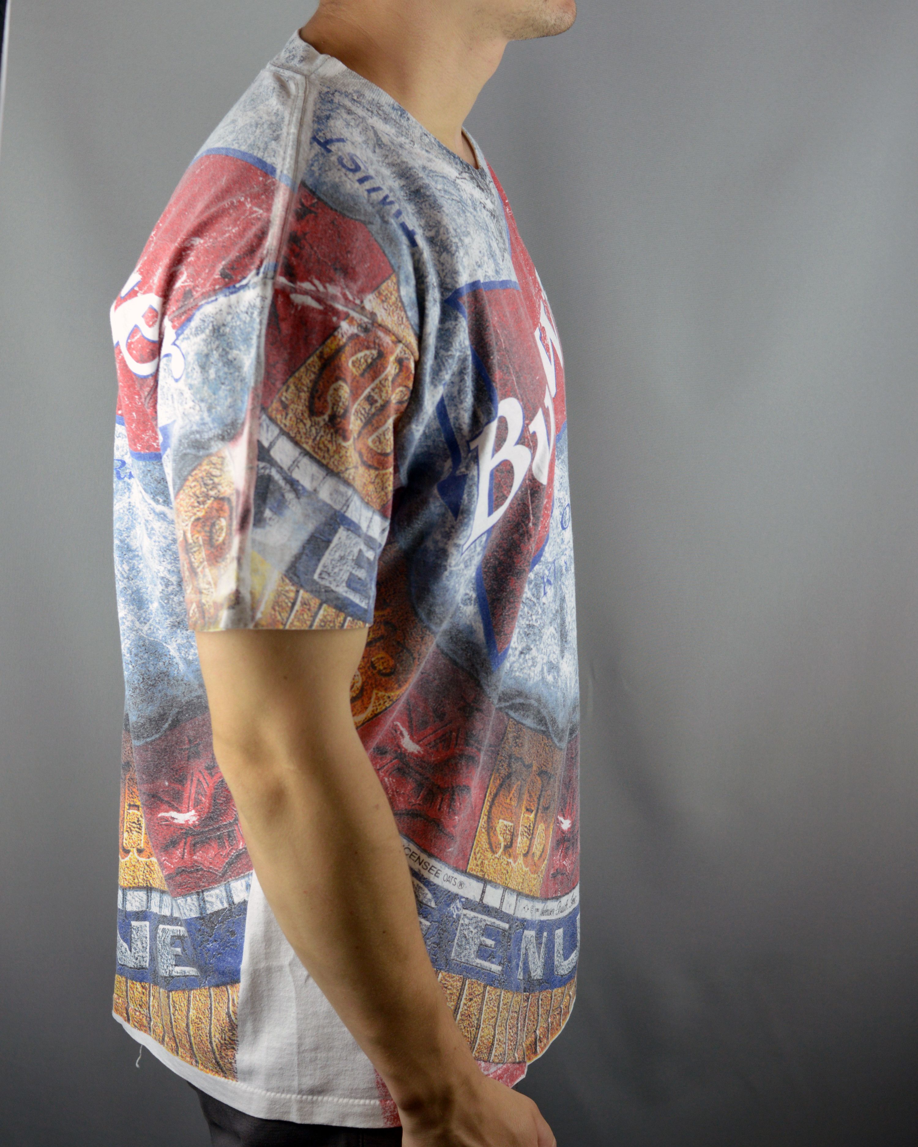 Anvil × Budweiser × Vintage Vintage Budweiser allover print 1993 t shirt Size US XL / EU 56 / 4 - 3 Thumbnail