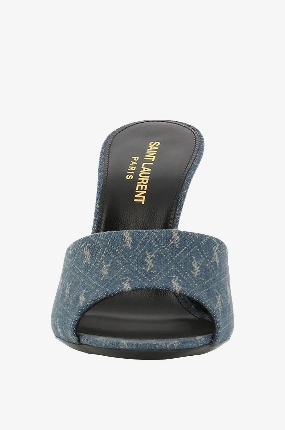 Saint Laurent Paris o1bcso1str1124 La 16 Mules in Medium Blue Size US 5 / IT 35 - 2 Thumbnail