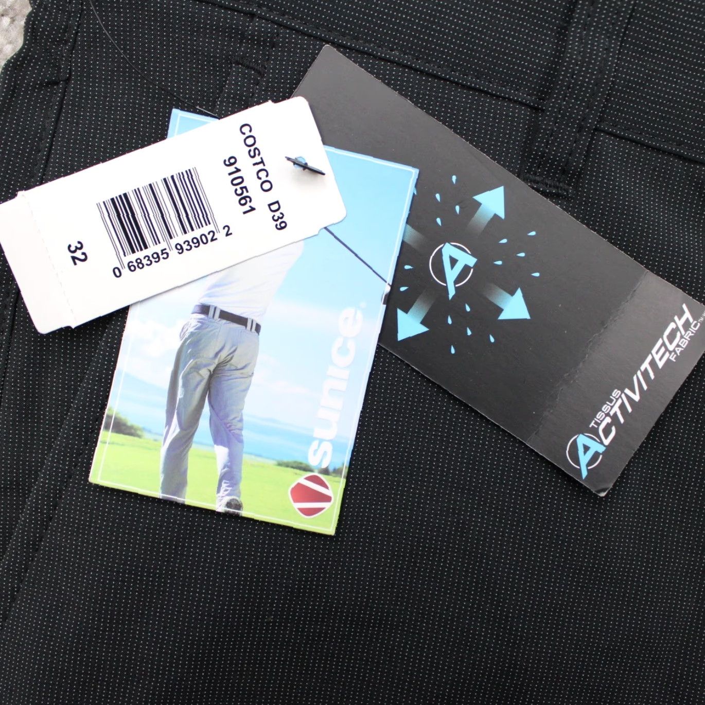 Vintage Sunice Shorts Mens 32 Black Geometric Golf Activitch Stretch Wicking NWT Chin o Size US 32 / EU 48 - 6 Thumbnail