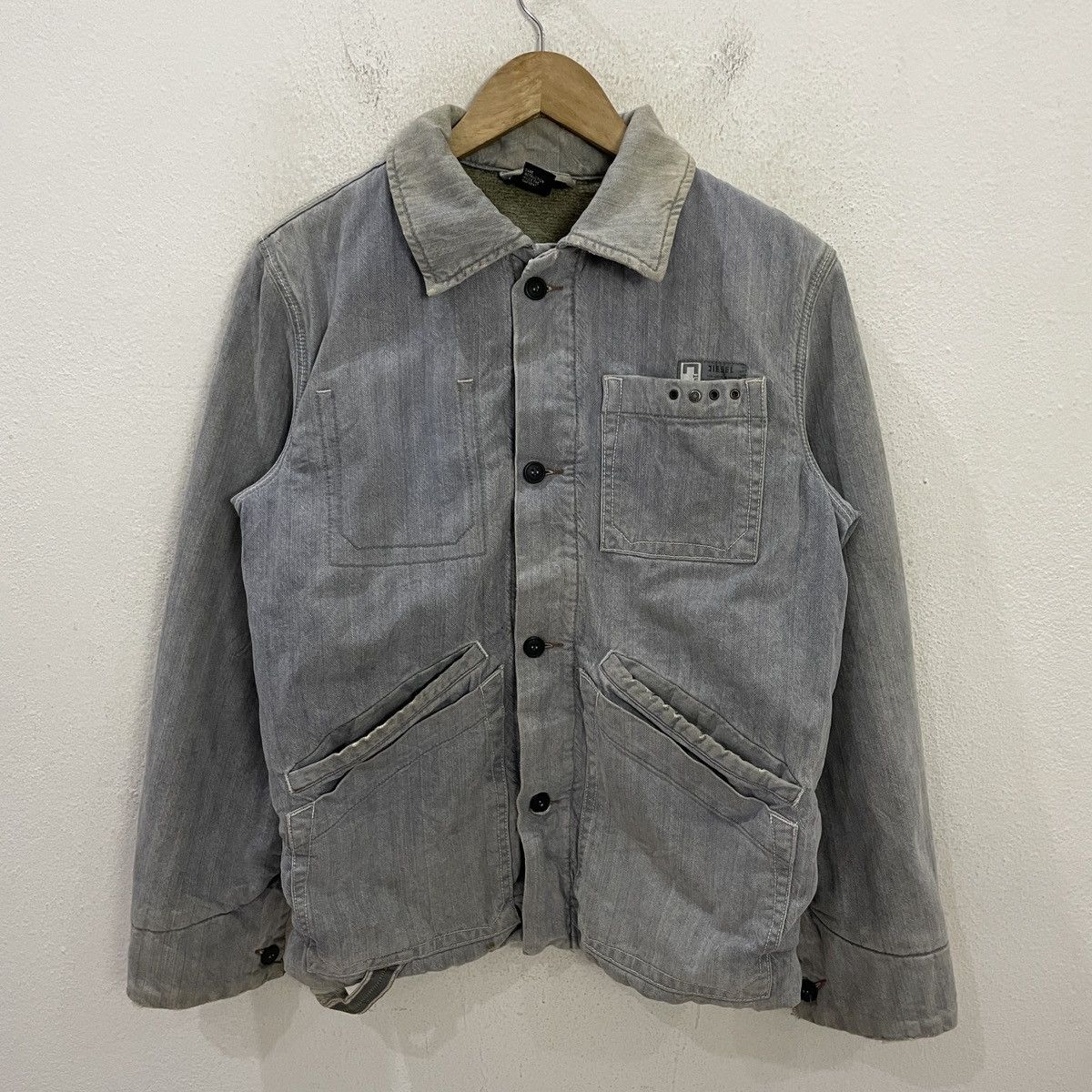 Diesel Vintage Diesel Herringbone Workwear Chore Jacket Size US M / EU 48-50 / 2 - 2 Thumbnail