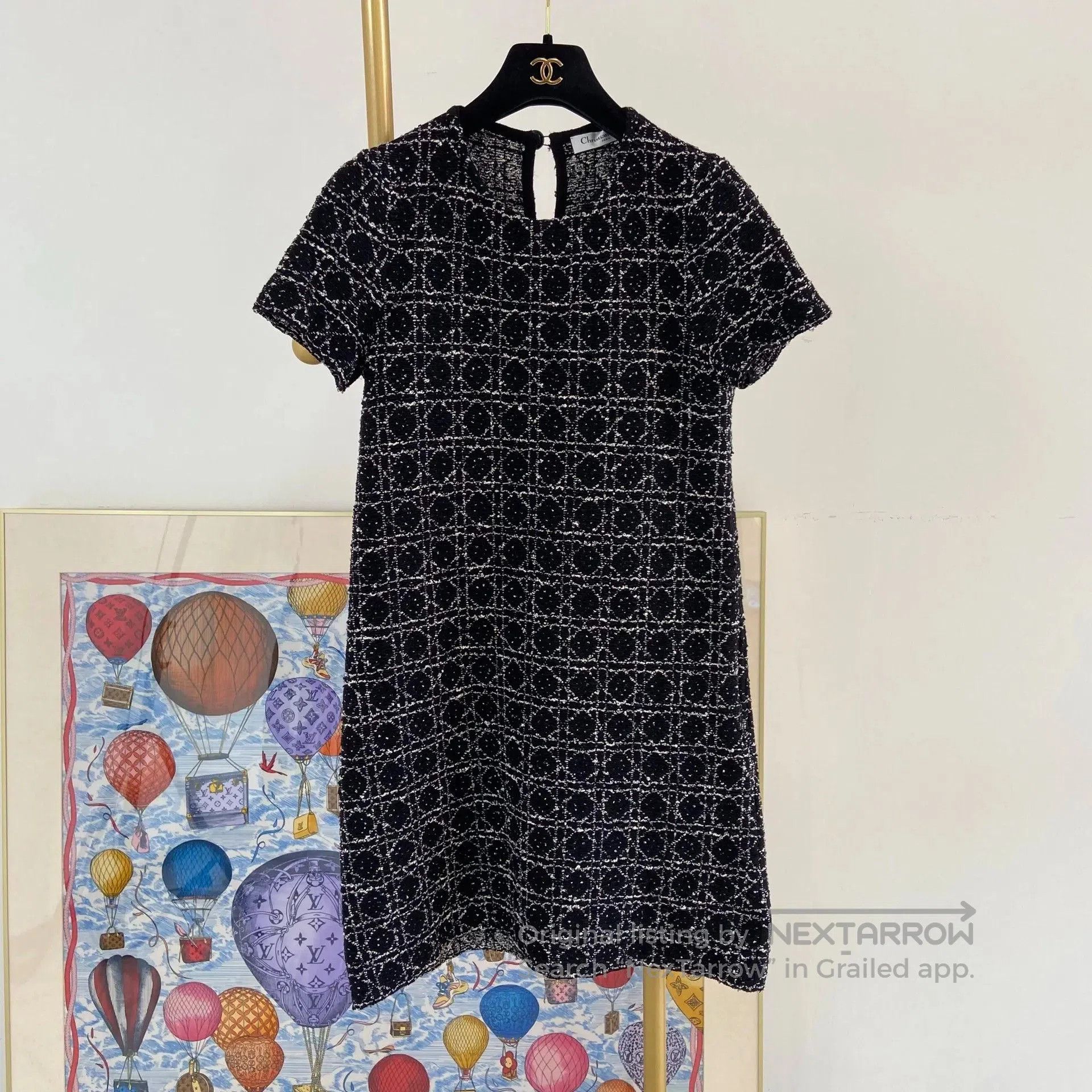 Dior Christian Dior Cannage Knit Dress F34. Size XXS / US 00 / IT 34 - 2 Thumbnail