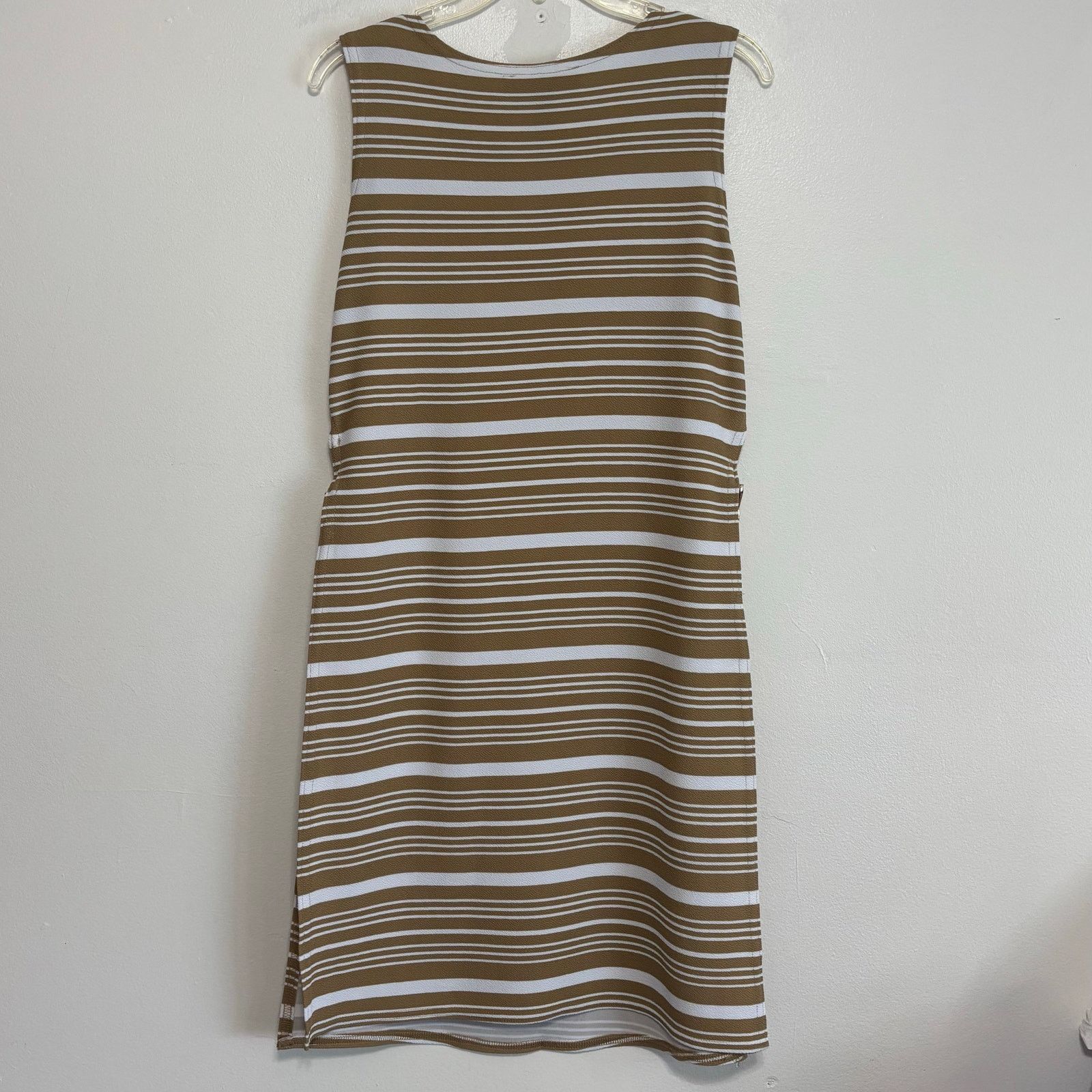 Other Ashley Stewart Brown & White Sleeveless Tunic Size 14/16 Size XL / US 12-14 / IT 48-50 - 2 Thumbnail