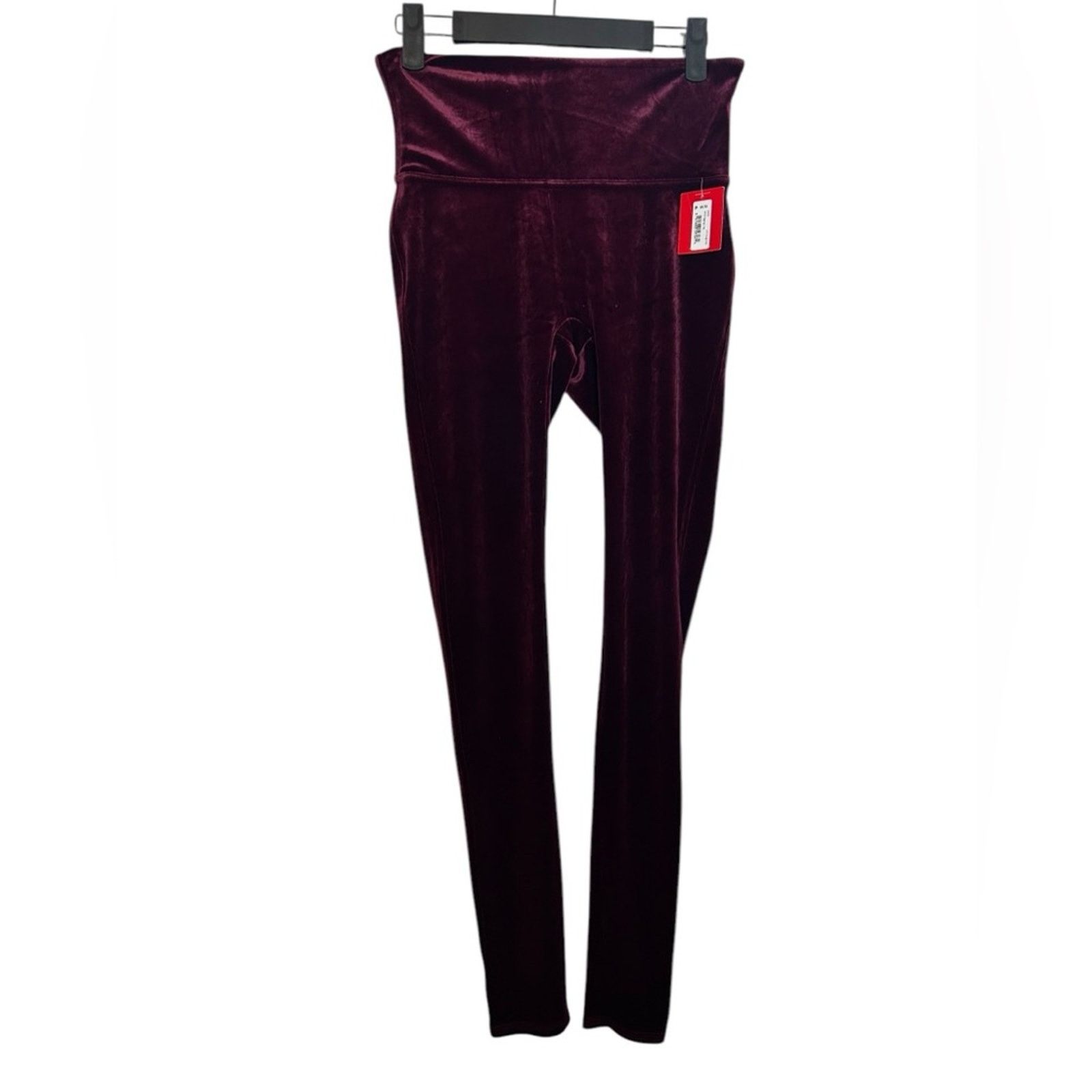 Spanx Nwt Spanx Rich Burgundy Velvet Leggings Size 30" / US 8 / IT 44 - 2 Thumbnail