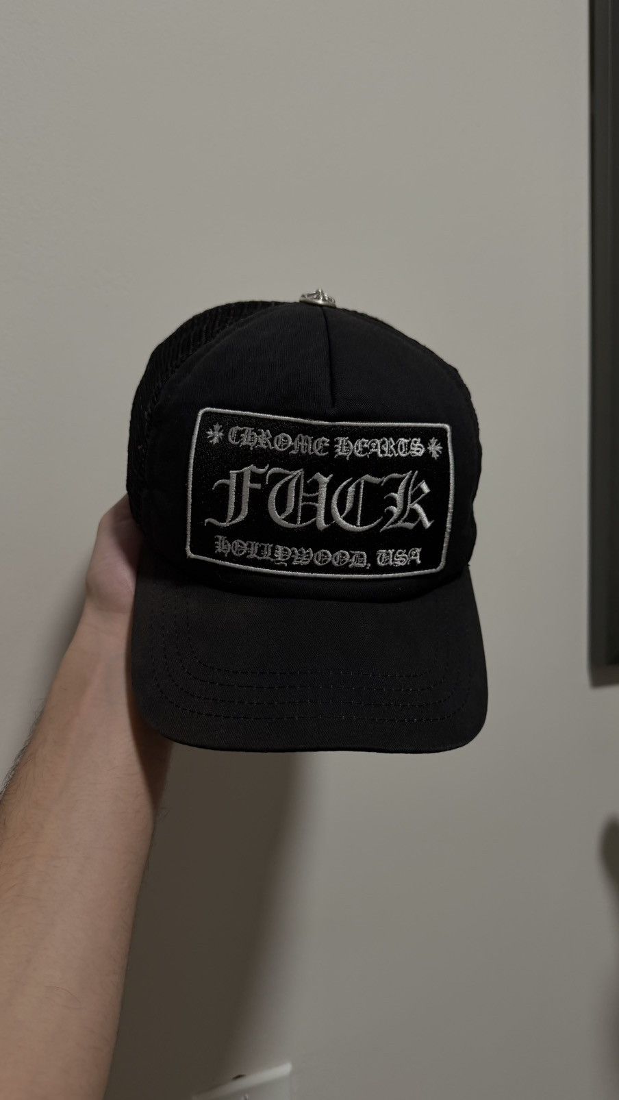 Chrome Hearts Chrome Hearts Black “Fuck” Trucker Size ONE SIZE - 2 Thumbnail