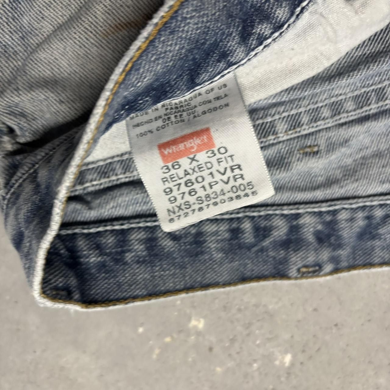 Japanese Brand × Vintage Crazy Vintage Y2K/2000s Grunge Faded Light Wash Skater Style Distressed Denim Jeans! Size US 36 / EU 52 - 8 Thumbnail