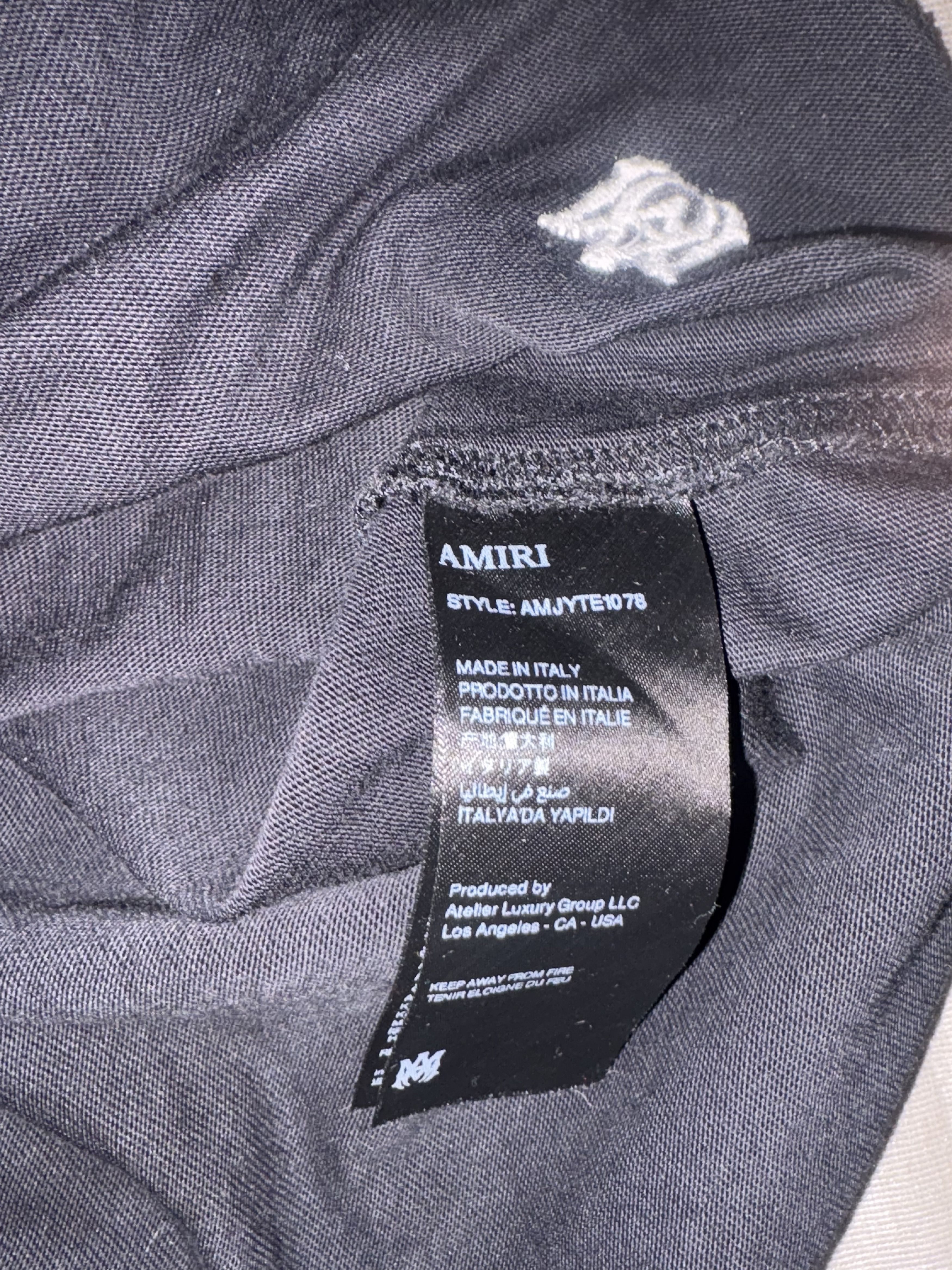 Amiri Amiri staggered logo T Size US S / EU 44-46 / 1 - 2 Thumbnail
