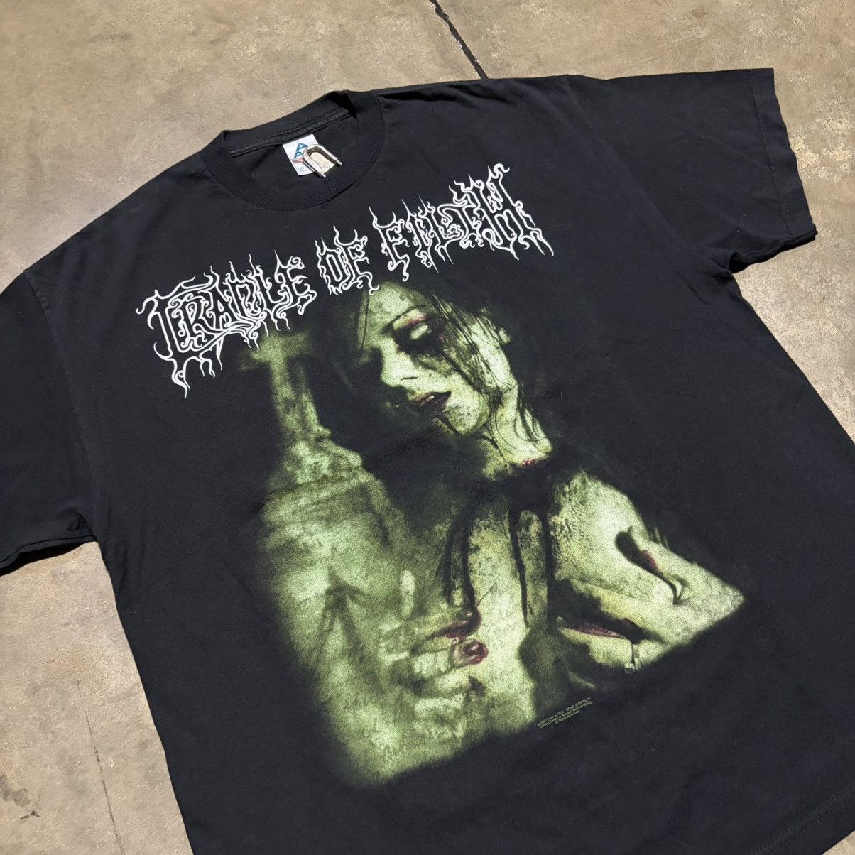 Band Tees Vintage Cradle Of Filth Band T shirt Murder in Thirst Y2K Size US XL / EU 56 / 4 - 4 Thumbnail