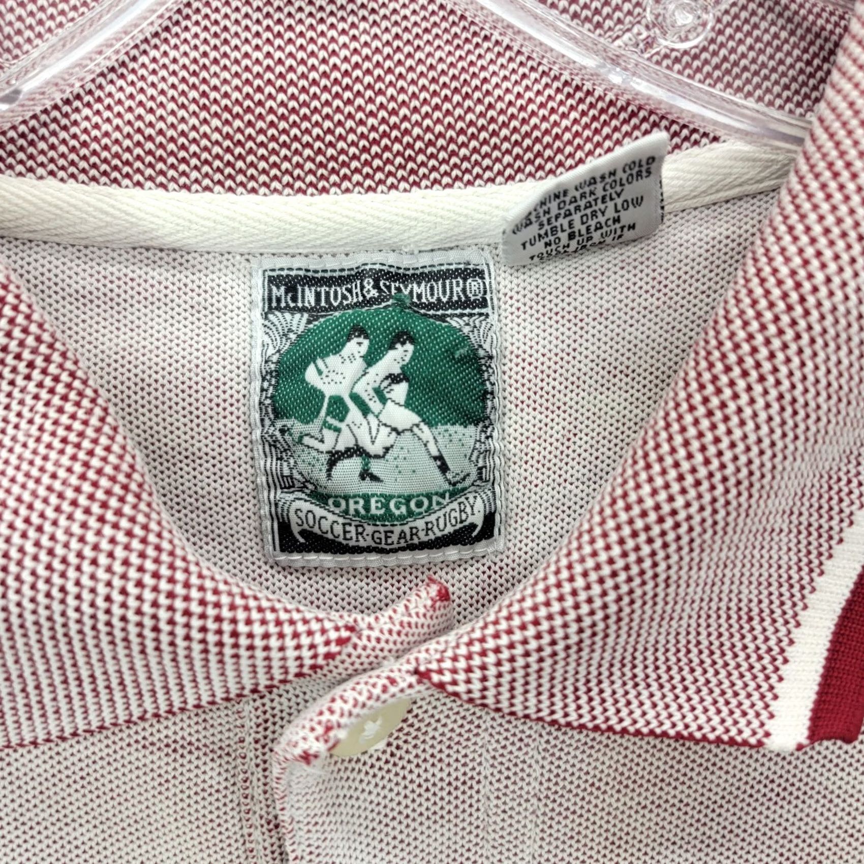 Vintage VINTAGE Mcintosh & Seymour Rugby Polo Shirt Men XL Short Sleeve red Size US XL / EU 56 / 4 - 2 Thumbnail