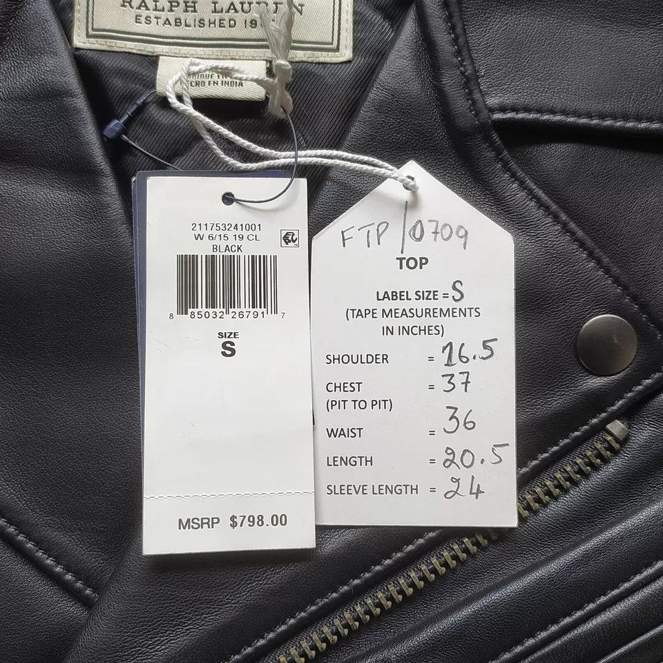 Polo Ralph Lauren Polo Ralph Lauren Leather Jacket global shipping IFD -0709 Size S / US 4 / IT 40 - 10 Thumbnail