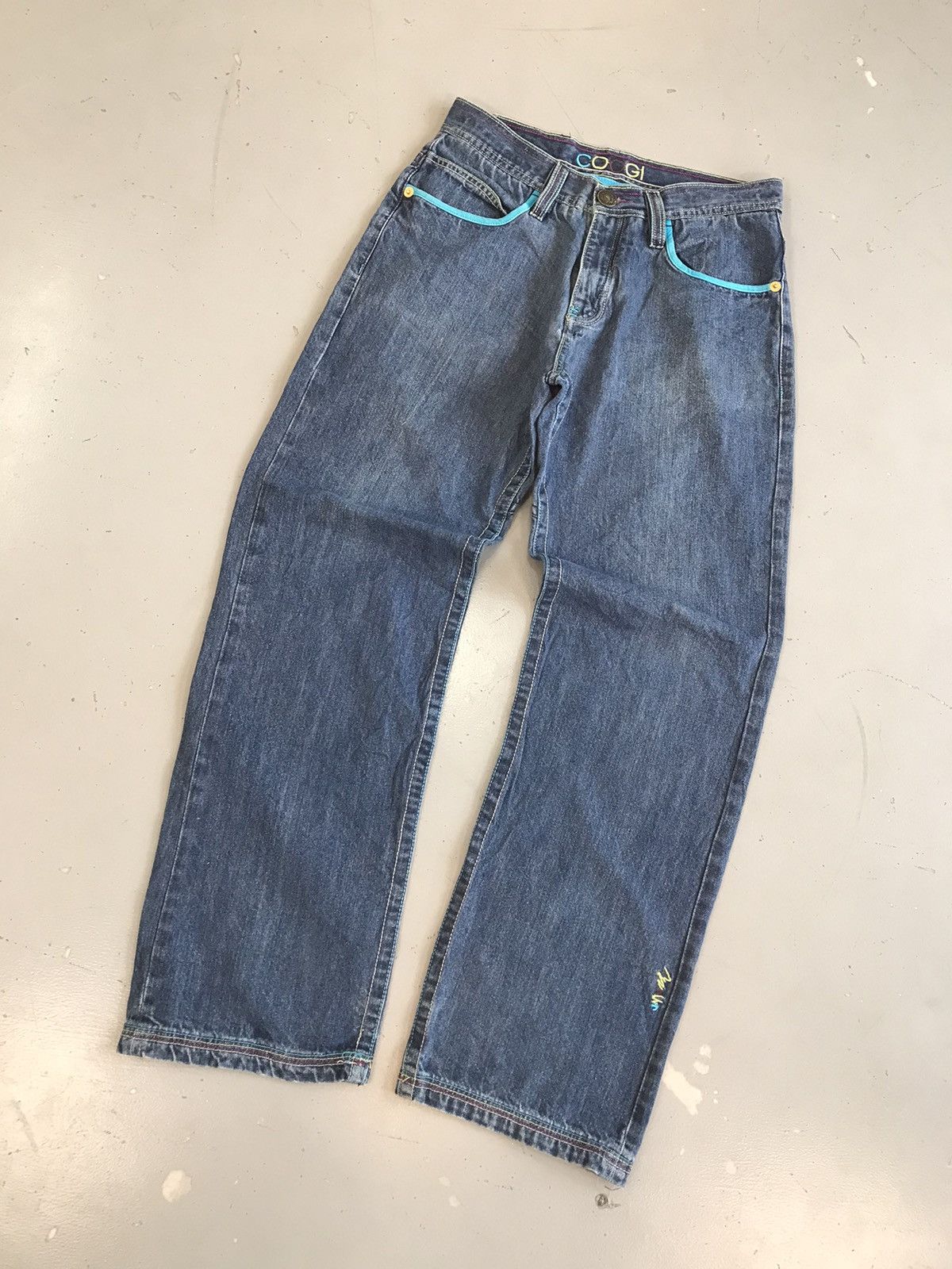 Coogi × Vintage Vintage Coogi sword ⚔️ sneck embroidered denim Size US 32 / EU 48 - 3 Thumbnail