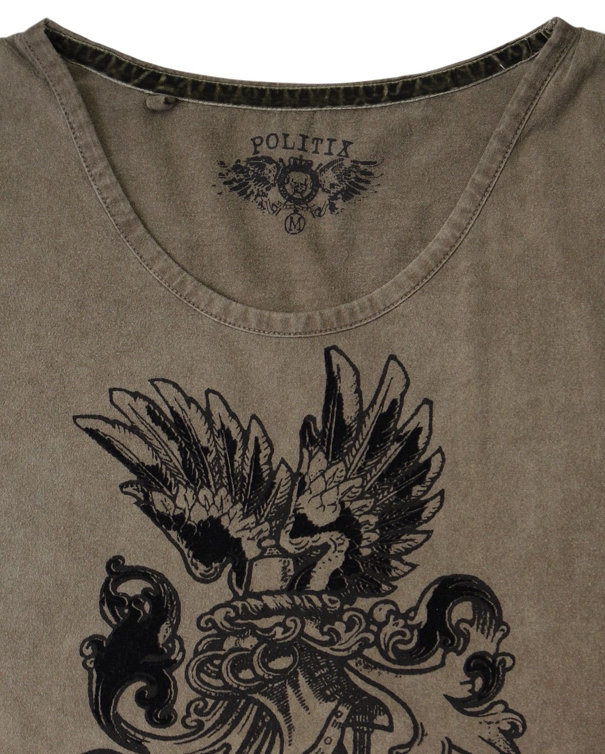 Hysteric Glamour 2000S POLITIX FADED CREST TEE Size US M / EU 48-50 / 2 - 2 Thumbnail