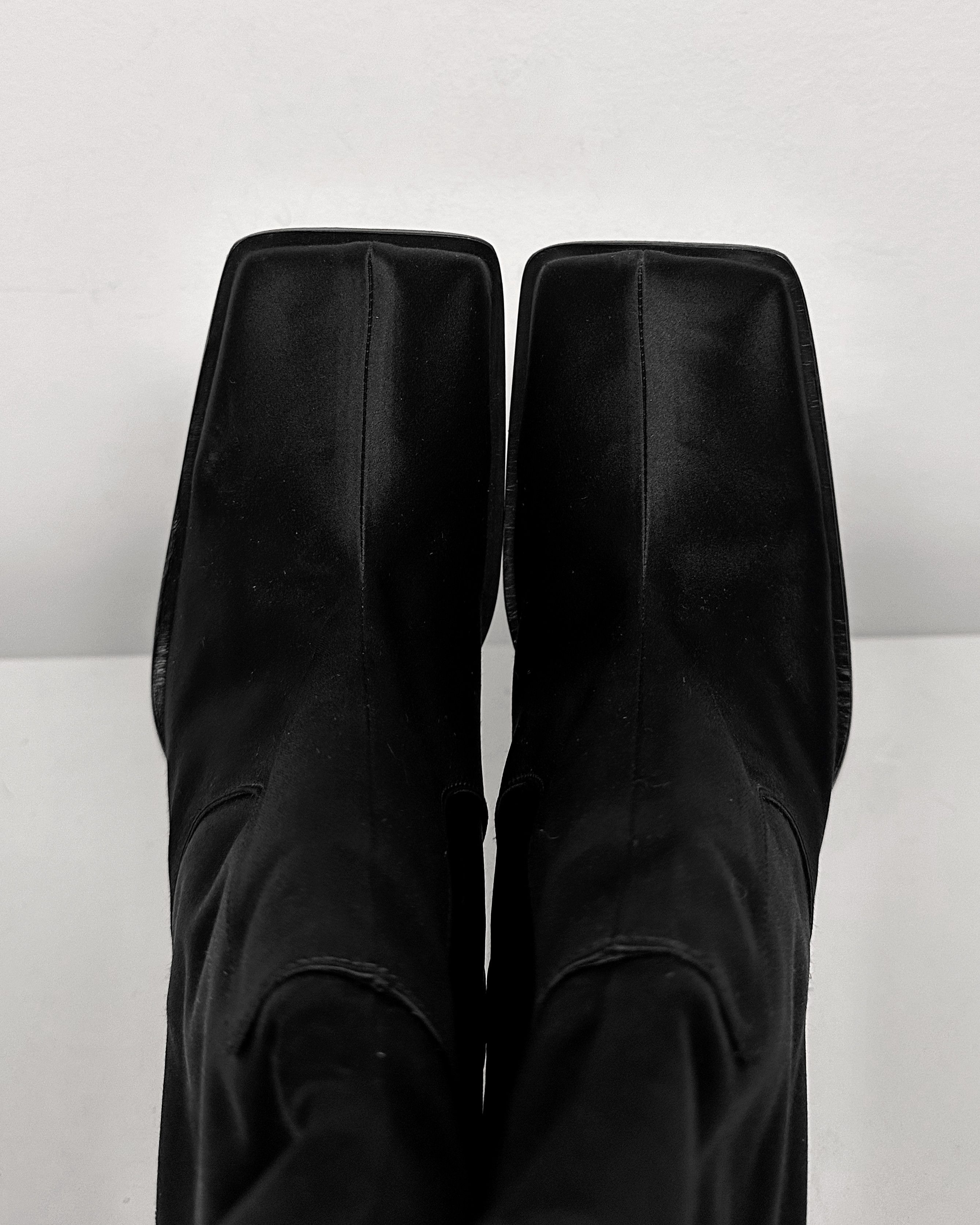 Maison Margiela Maison Margiela Red Glass Heel Satin Boots Size US 7.5 / EU 40-41 - 5 Thumbnail