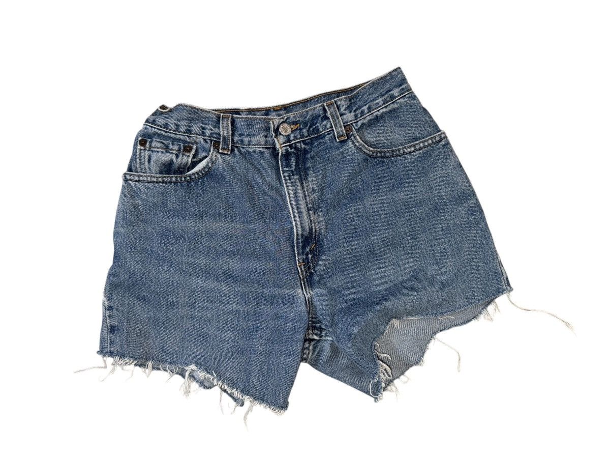 Levi's × Vintage Levi’s 550 Cut off Denim High Waisted Shorts size 10 Size 26" / US 2 / IT 38 - 2 Thumbnail