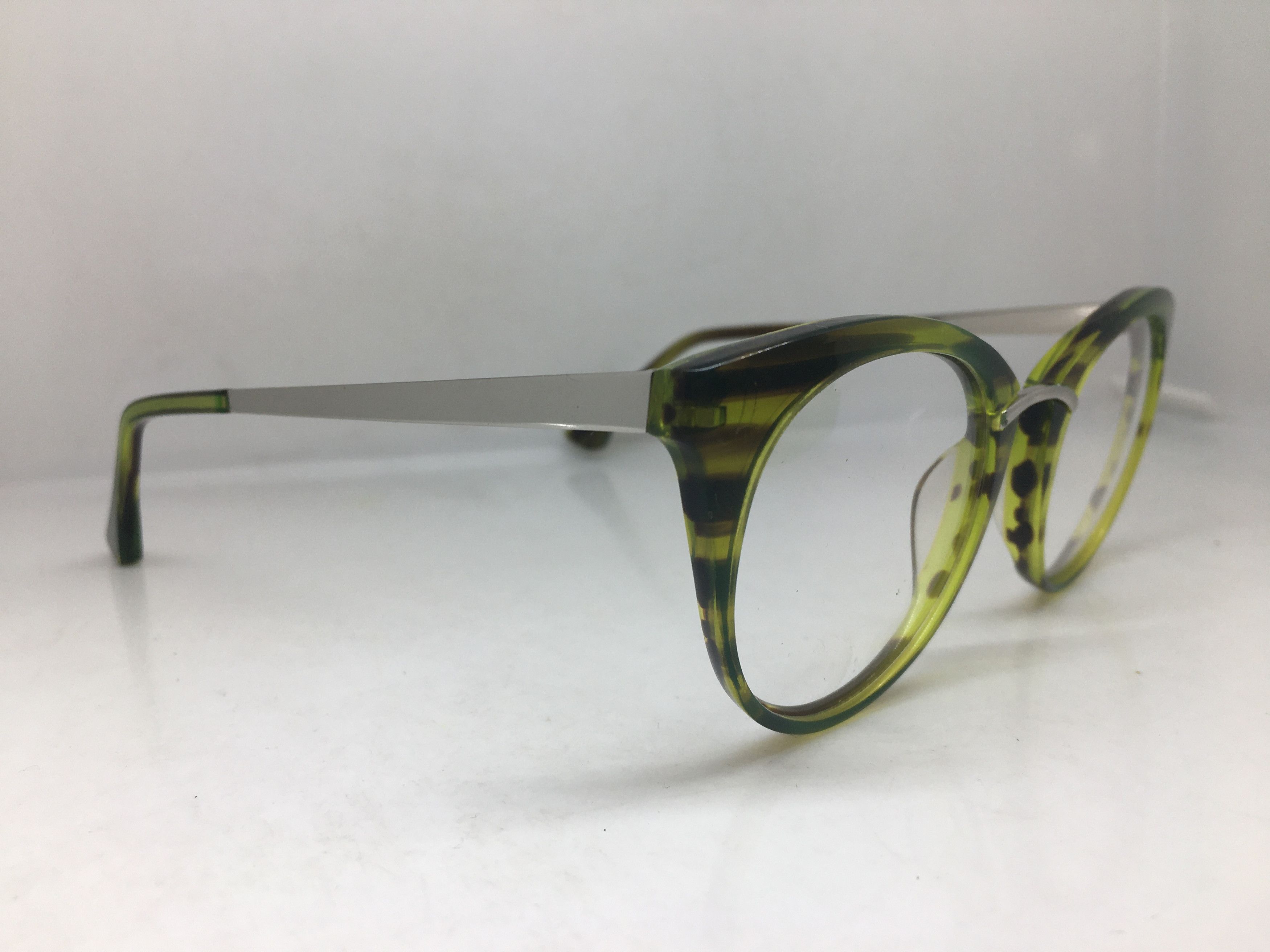 Other Green Brown Handmade Acetate Eyeglasses Frame Size ONE SIZE - 2 Thumbnail