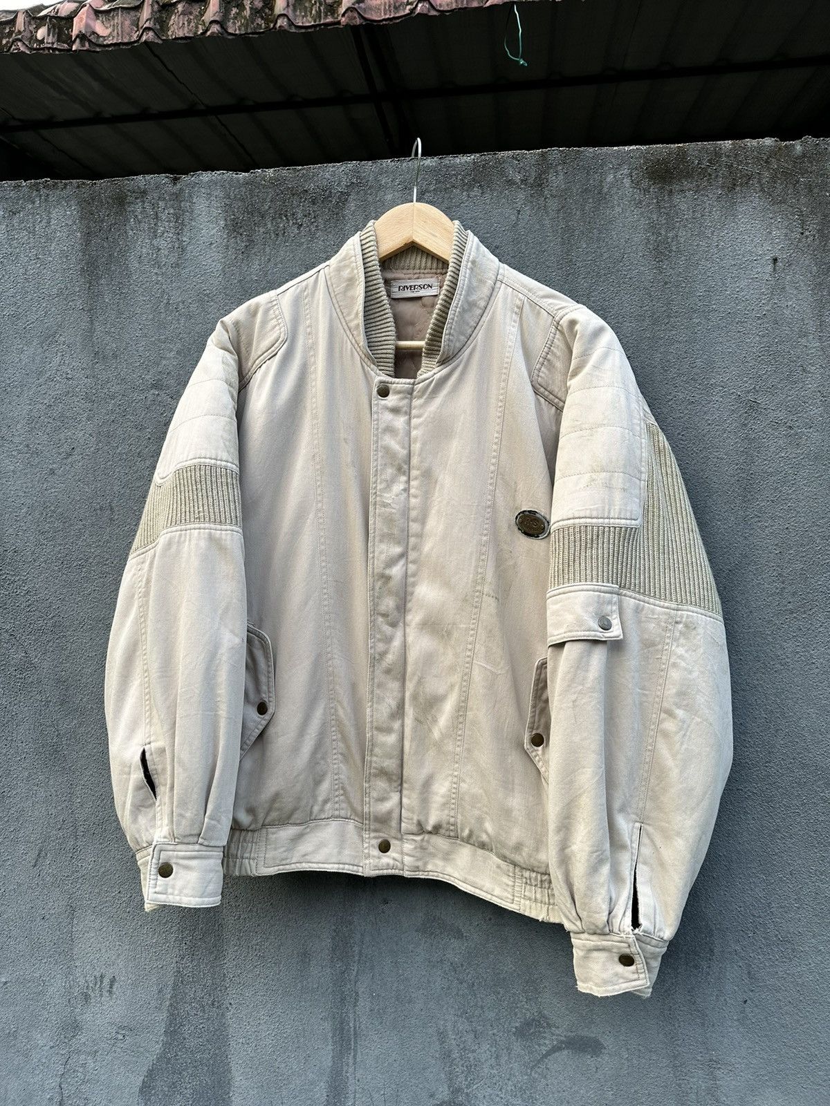 Vintage 👹Vintage Riverson Parachute Bomber Jacket Size US M / EU 48-50 / 2 - 9 Thumbnail