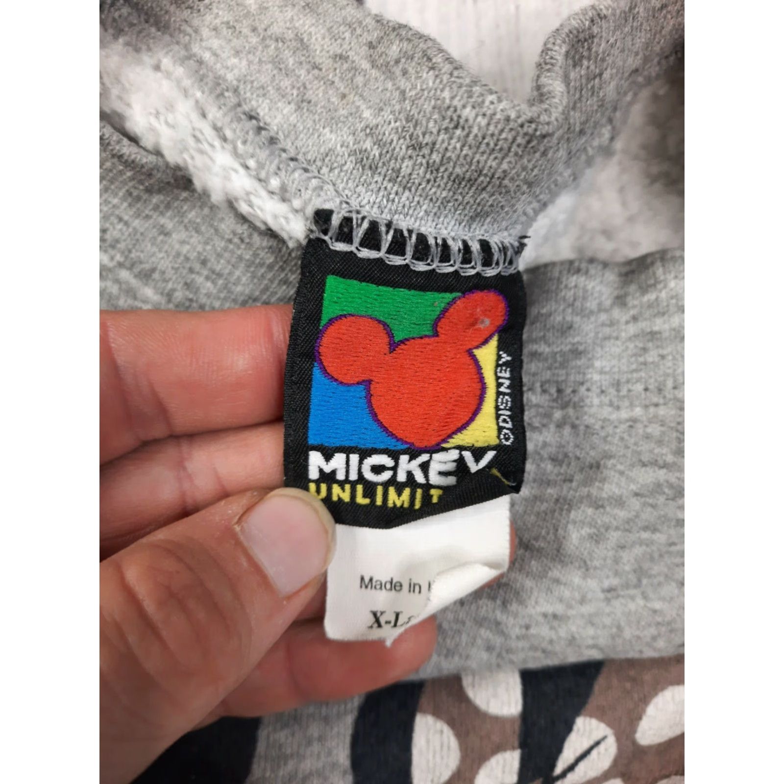 Vintage VINTAGE Unlimited Disney Mickey And Minnie Crewneck Sweatshirt XL USA Distressed Shirt Adults L/XL Gray 1990s Accessories Mens Size L / US 10 / IT 46 - 2 Thumbnail