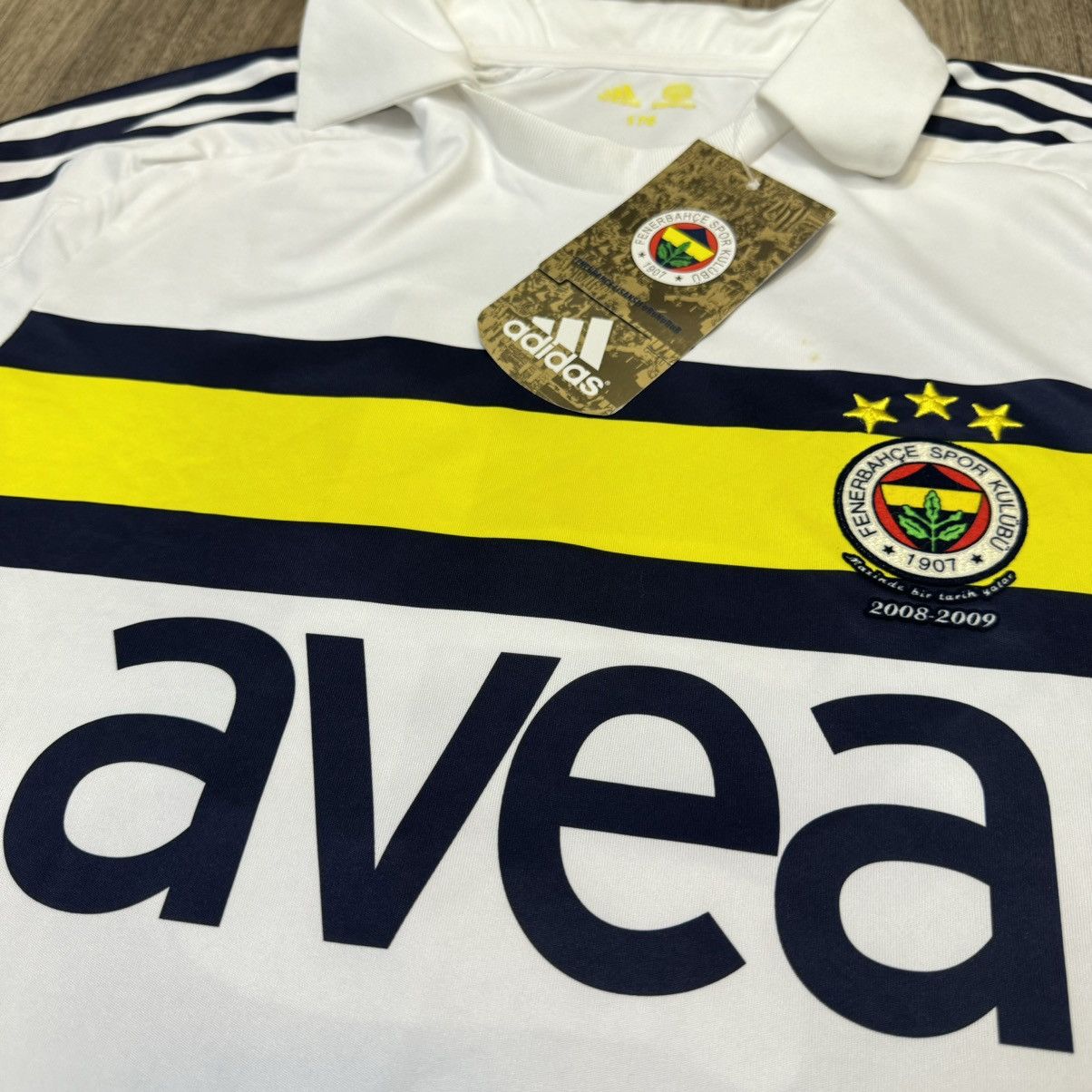 Adidas Fenerbahce 08/09 away shirt #3 R.Carlos (bnwt) Size US S / EU 44-46 / 1 - 3 Thumbnail