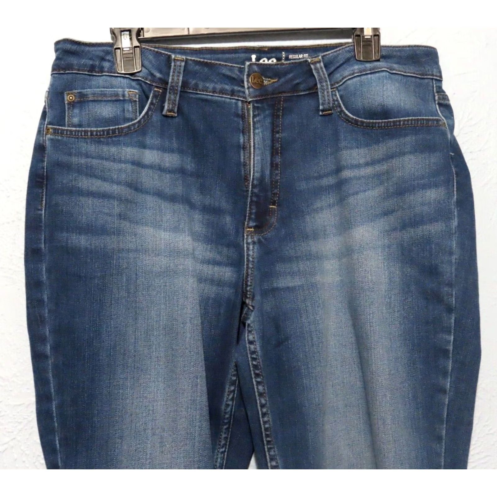 Lee Lee Womens 14 Long Mid Rise Regular Fit Bootcut Denim Blue Jean NWT 34x32" Size 36" / US 14 / IT 50 - 4 Thumbnail