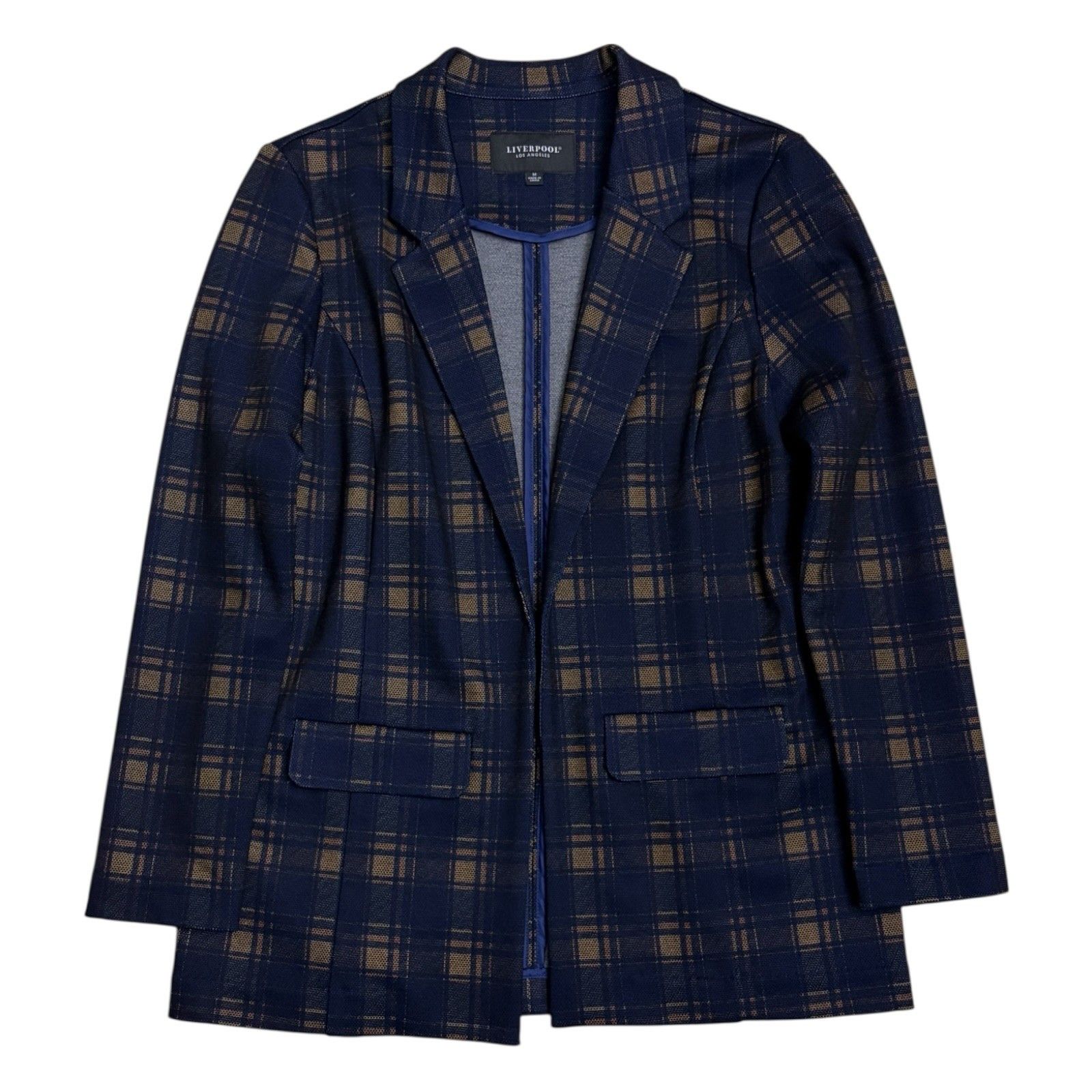 LIVERPOOL LOS ANGELES Plaid Blazer Business Jacket Women M