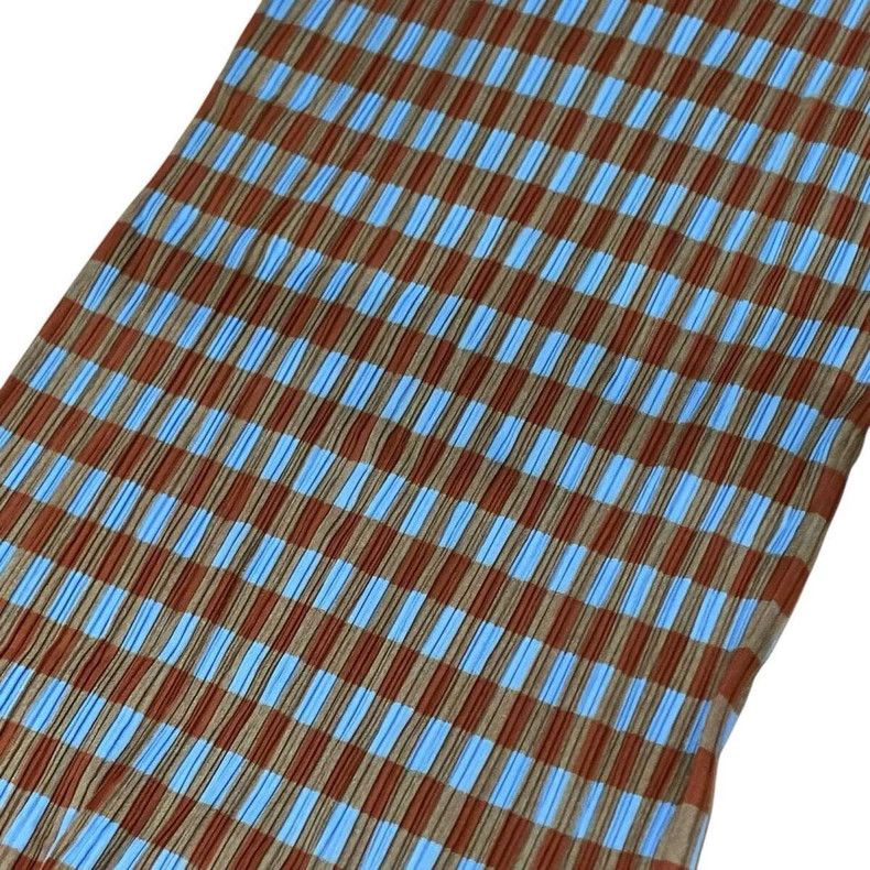 Issey Miyake Issey Miyake size:3 Blue checkered dress Size S / US 4 / IT 40 - 4 Thumbnail