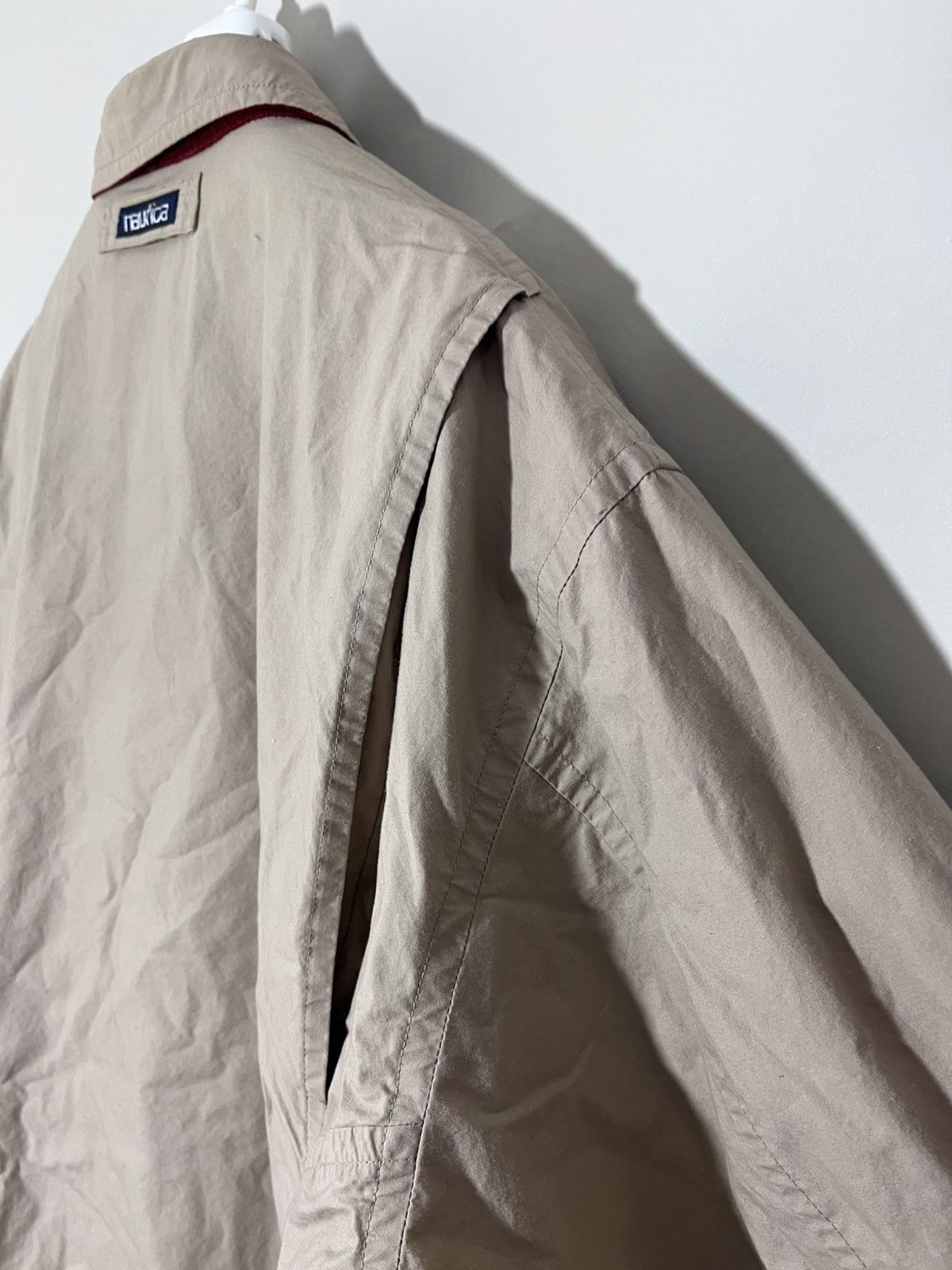 Nautica × Vintage 90s Rare Nautica Reversible Jacket Red corduroy Beige M-L Size US M / EU 48-50 / 2 - 6 Thumbnail