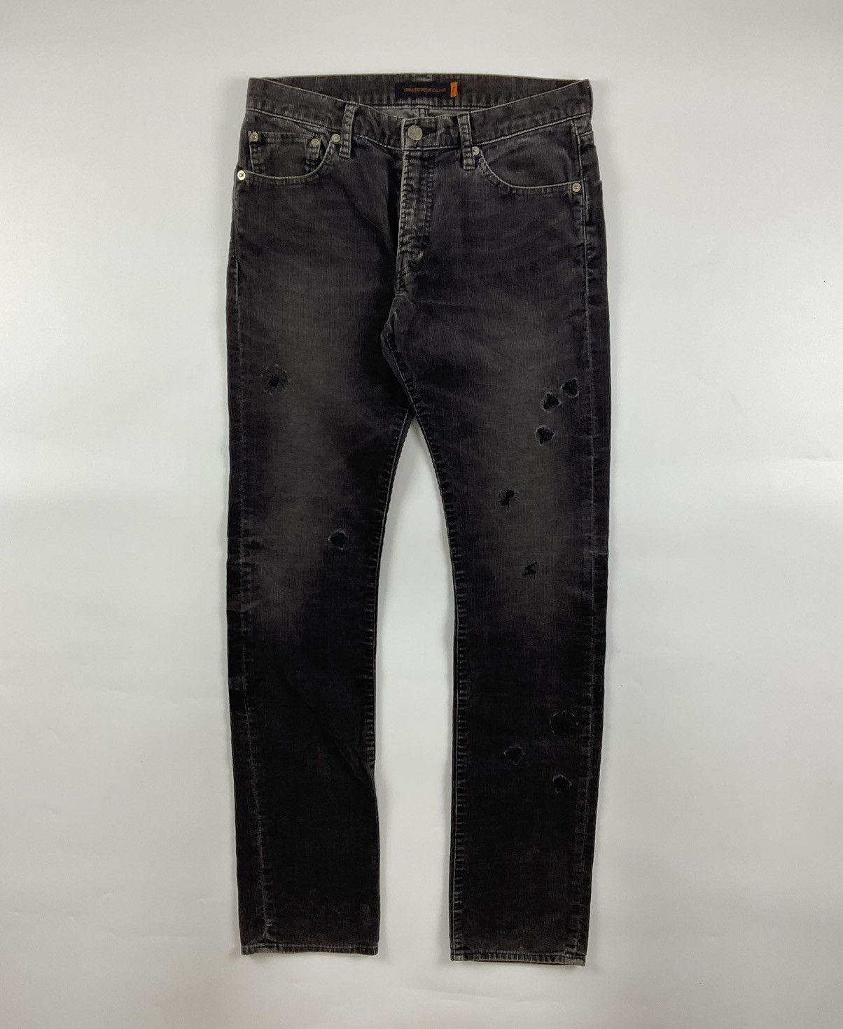 image of Undercover A/w'06 Insect Embroidery Corduroy Pants in Black, Men's (Size 30)