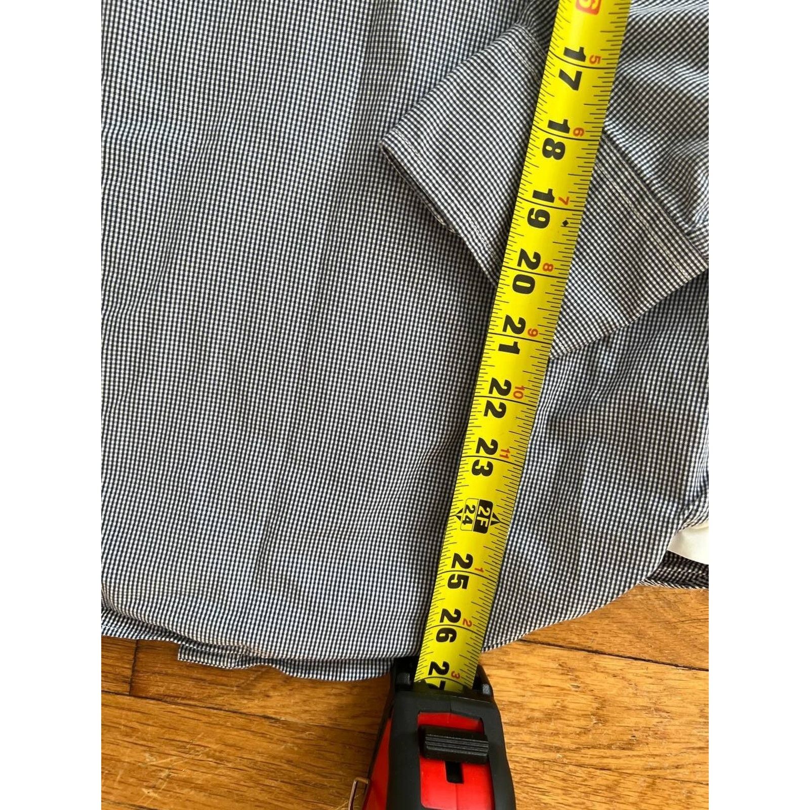 J.Crew J Crew Button Up Shirt Mens Gray Stripe Long Slee 10 A000837 Size US XXS / EU 40 - 3 Thumbnail