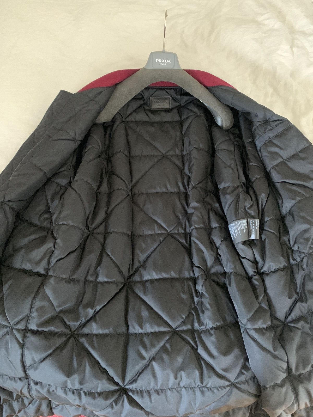 Prada × Raf Simons Prada by raf Simons runway fw22 red goat leather bomber Size US L / EU 52-54 / 3 - 16 Thumbnail
