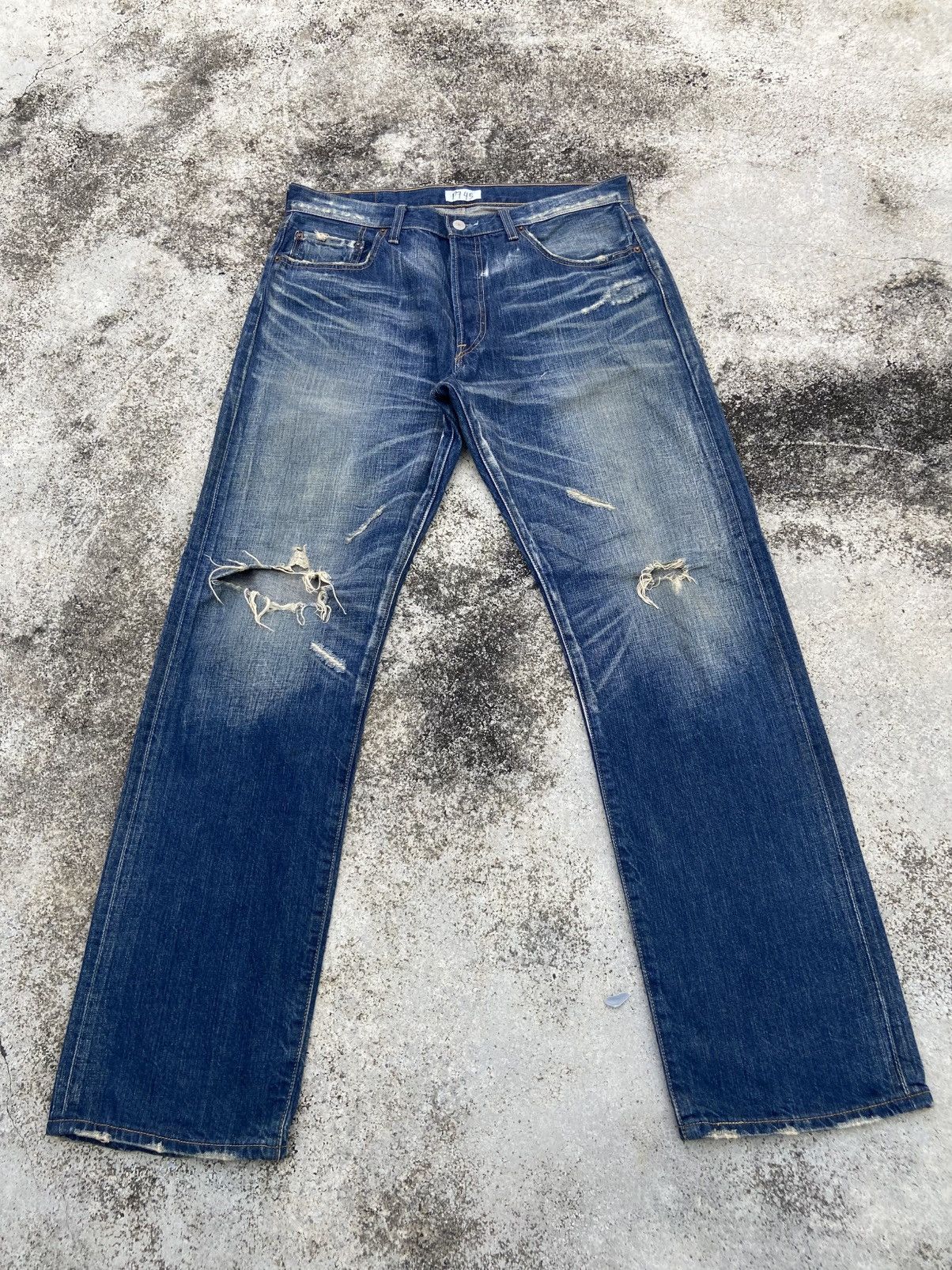 Levi's Vintage Levi’s 501 Nirvana Style Distressed Pant Size US 34 / EU 50 - 1 Thumbnail
