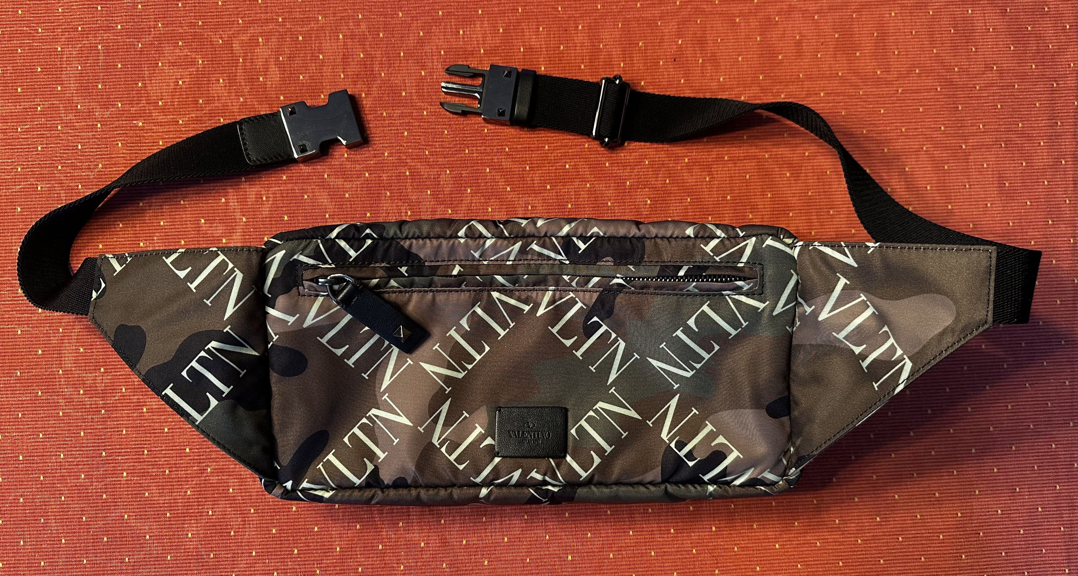 Valentino Valentino Garavani Camouflage Belt Bag canvas/leather Size ONE SIZE - 6 Thumbnail