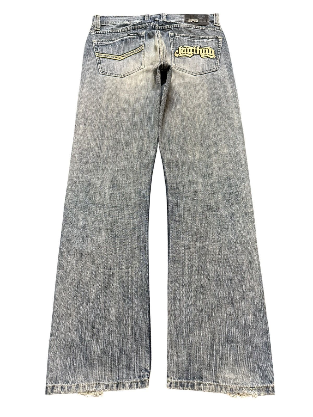 If Six Was Nine Vintage Japanese Brand Faded Wash Clawmark Distressed Loose Size US 32 / EU 48 - 2 Thumbnail