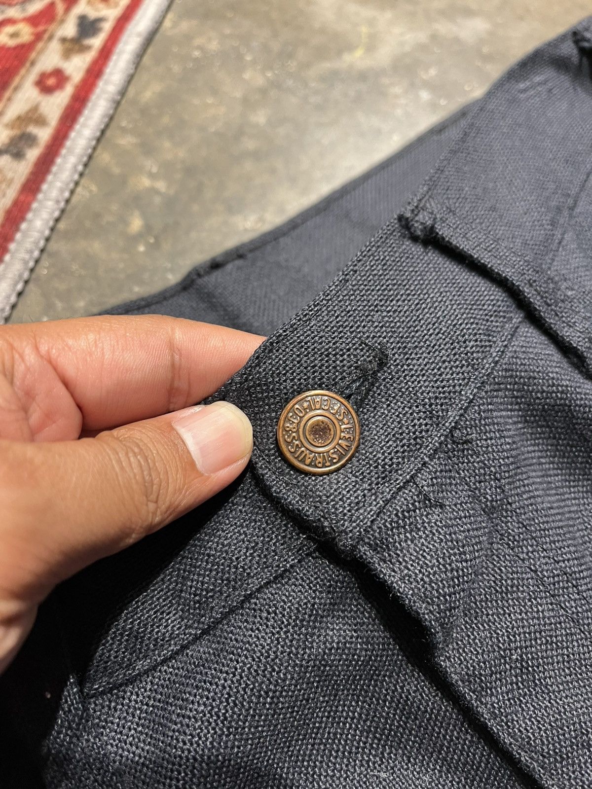 Levi's Vintage 70s Levi’s Sta-Prest Big E Gold Tag Talon Zip Size US 34 / EU 50 - 3 Thumbnail