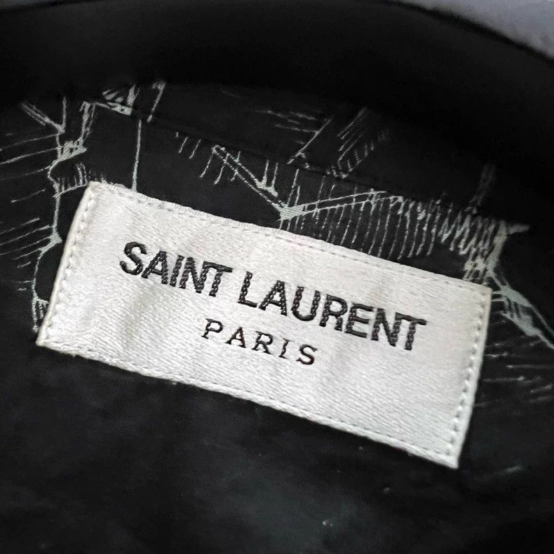 Saint Laurent Paris Saint Laurent Skull Print Short Sleeve Shirt- Size US M / EU 48-50 / 2 - 2 Thumbnail